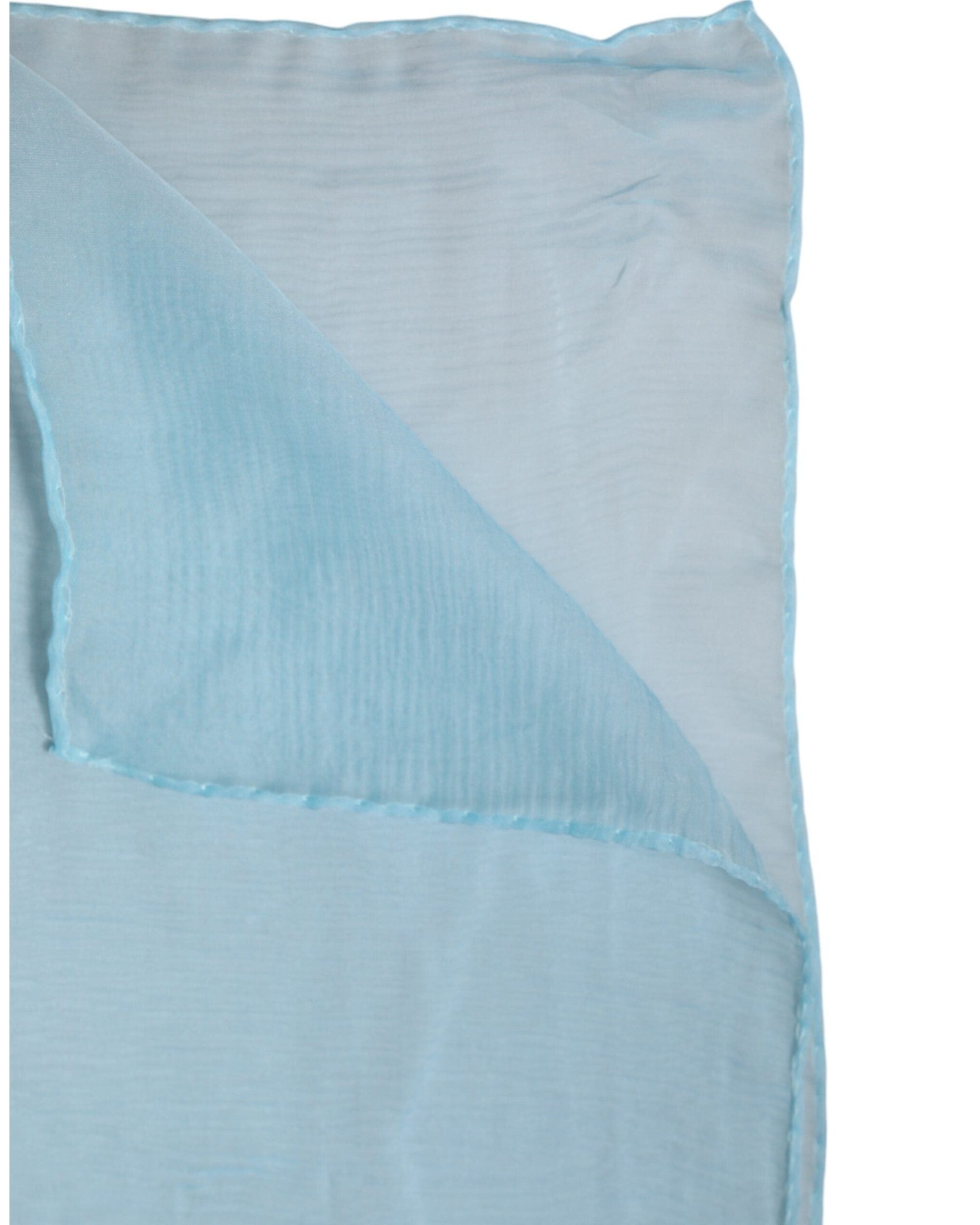 Dolce & Gabbana Light Blue Silk Rectangle Wrap Shawl Scarf Glam Steals