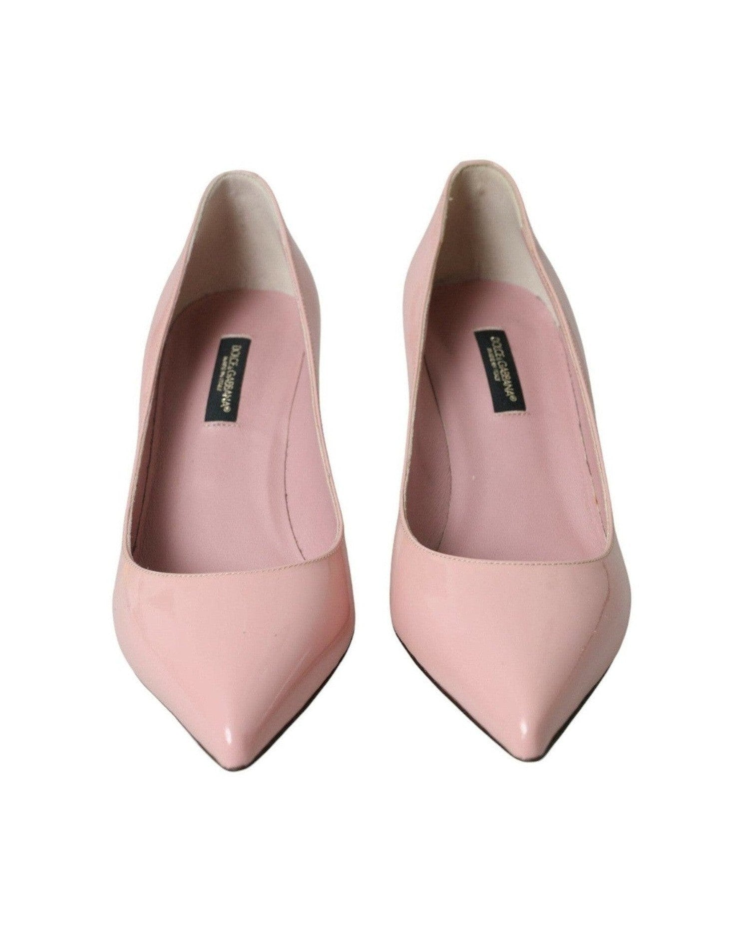 Dolce & Gabbana Light Pink Patent Leather Heels Pumps Shoes Glam Steals