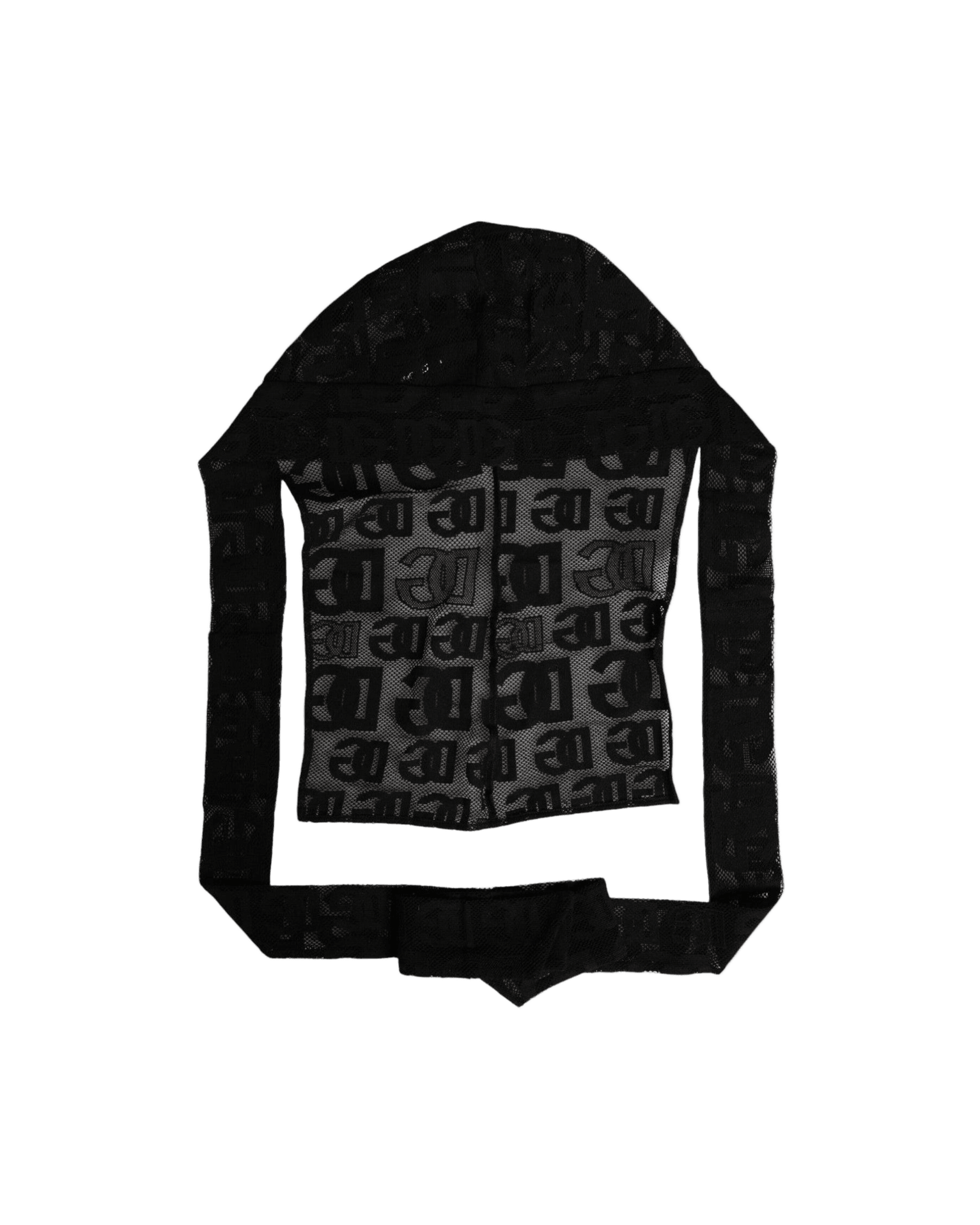 Dolce & Gabbana Logo Mesh Whole Head Wrap Black Hat Glam Steals