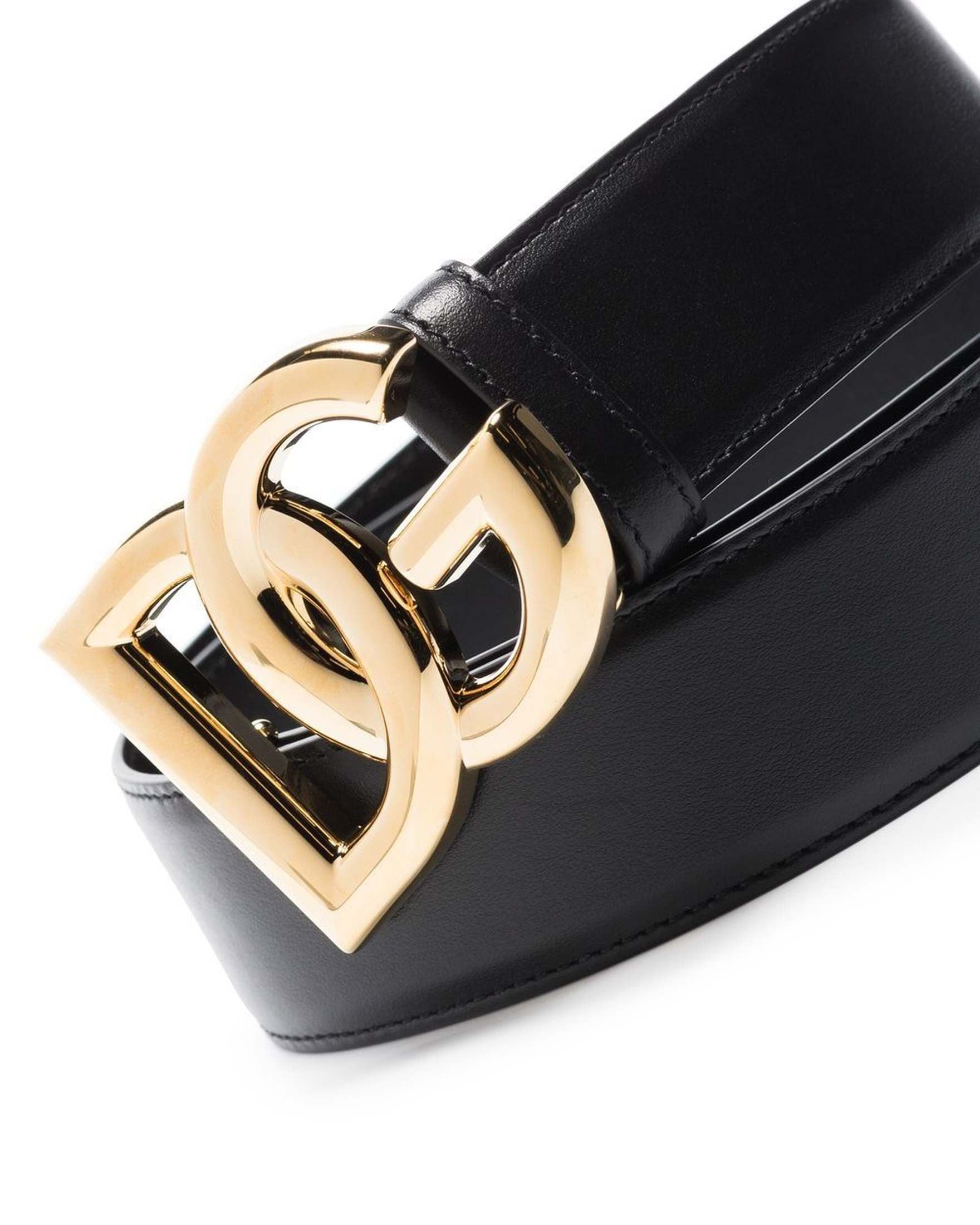 Dolce & Gabbana Logo Plaque Belt Glam Steals