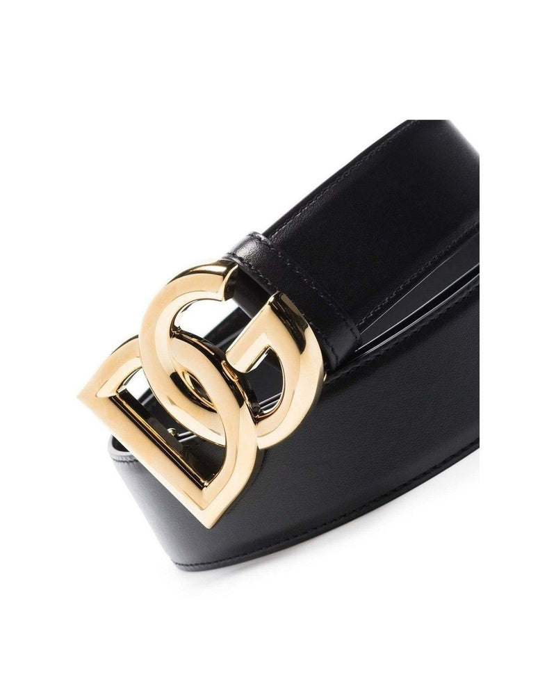 Dolce & Gabbana Logo Plaque Belt Glam Steals