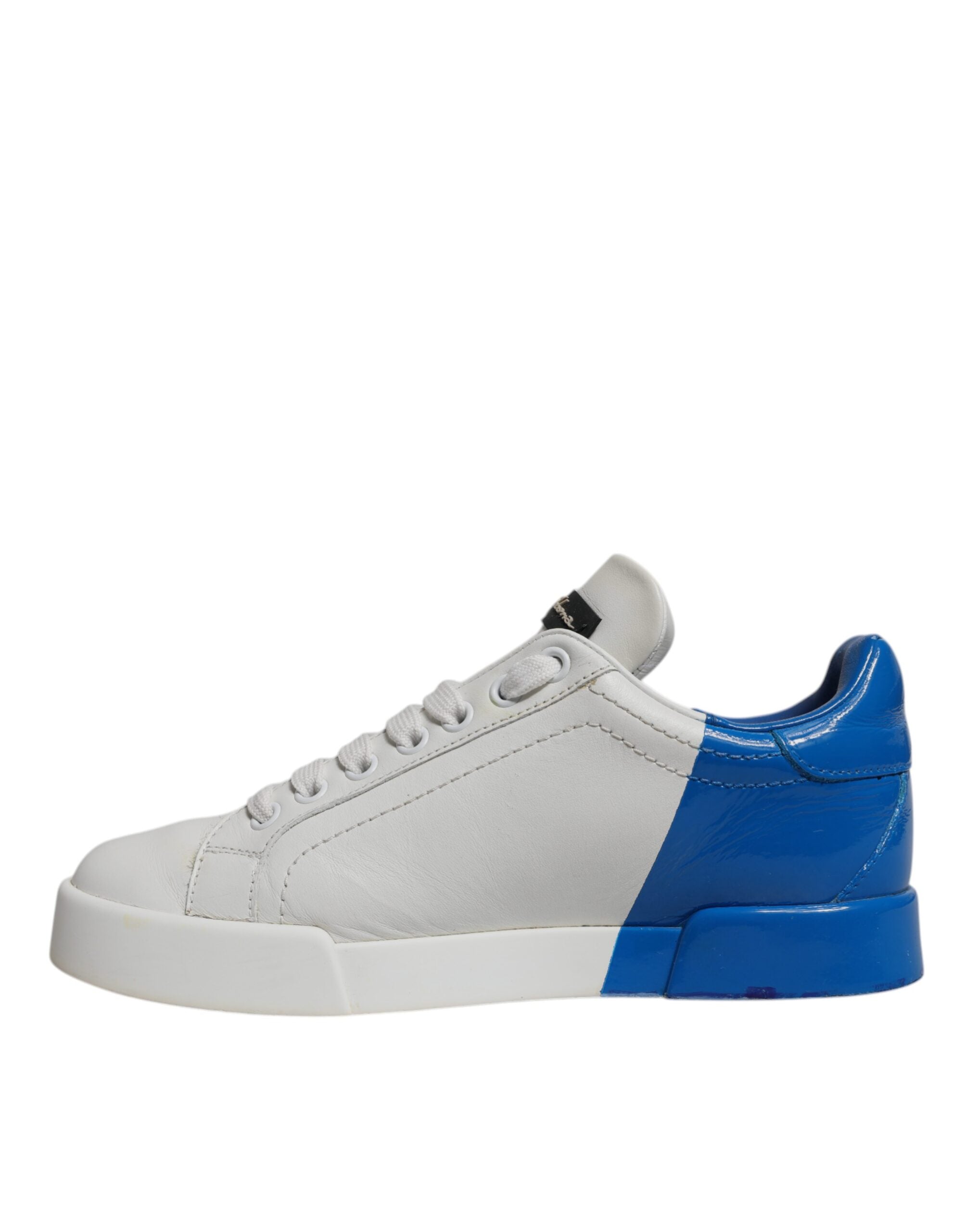 Dolce & Gabbana Logo Portofino Sneakers Blue Shoes Glam Steals