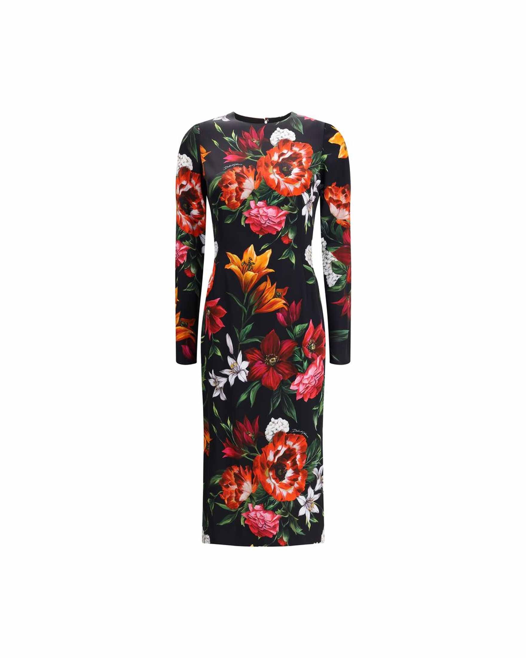 Dolce & Gabbana Long Floral Print Dress Glam Steals