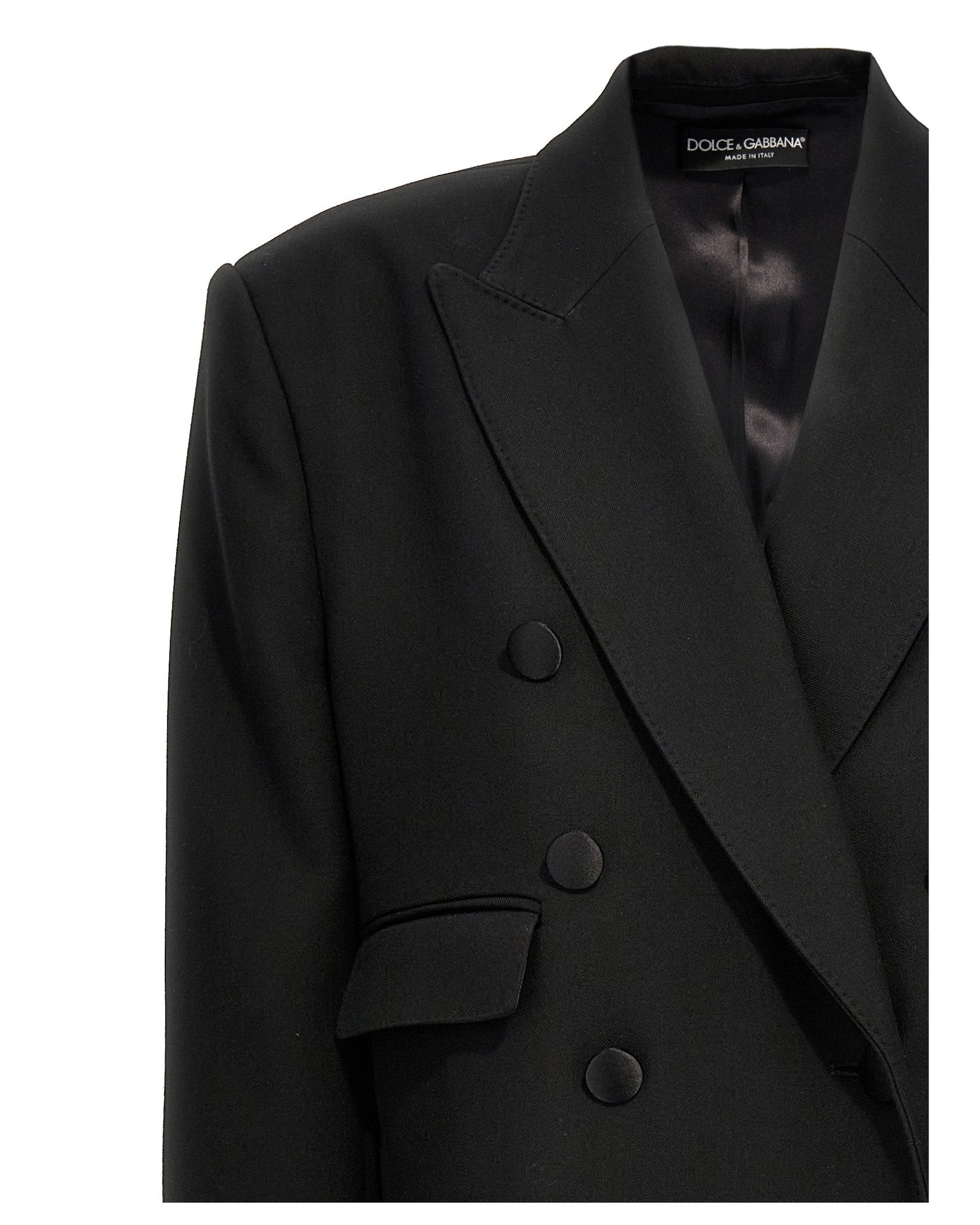 Dolce & Gabbana Long Tuxedo Coat Glam Steals