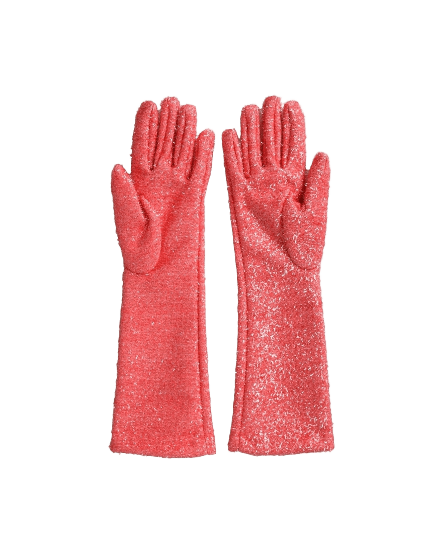 Dolce & Gabbana Lurex Fantasia Mid Arm Length Pink Gloves Glam Steals