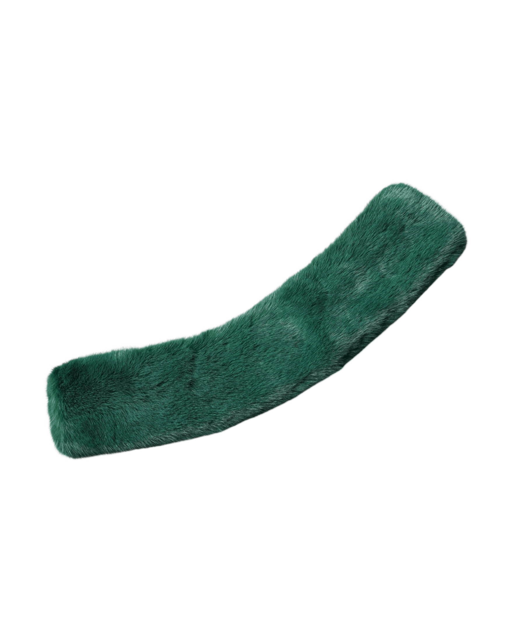 Dolce & Gabbana Mink Fur Collar Women Neck Wrap Green Scarf Glam Steals