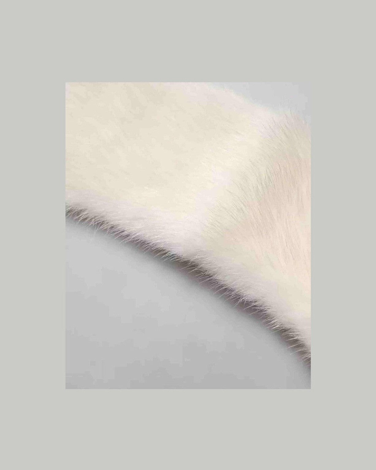 Dolce & Gabbana Mink Fur Collar Women Neck Wrap White Scarf Glam Steals
