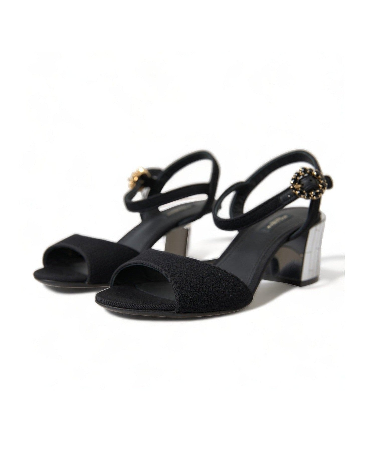 Dolce & Gabbana Mirror Heel Ankle Strap Sandals Heels
