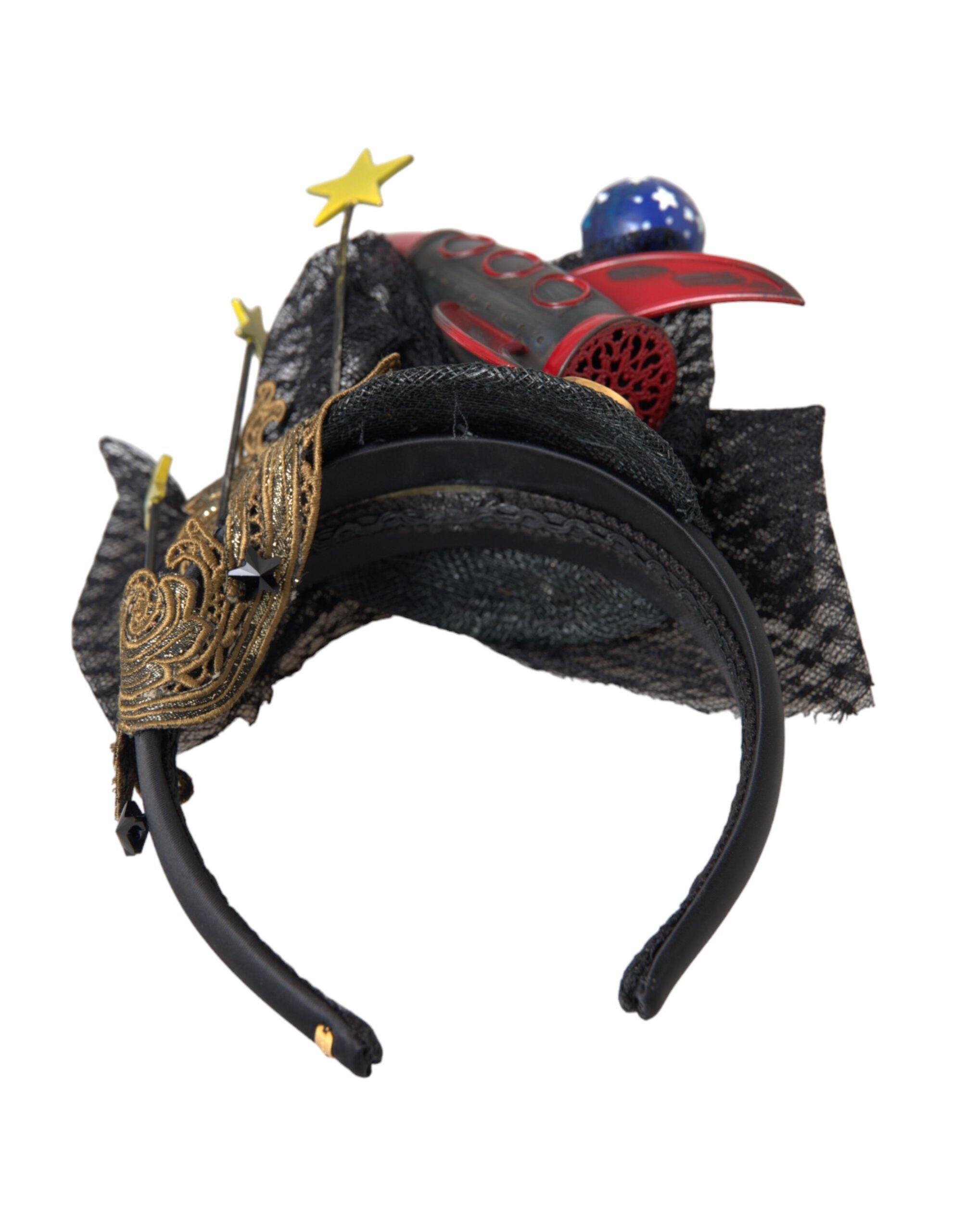 Dolce & Gabbana Missile Rocket Crystal Stars Headband Multicolor Diadem Glam Steals