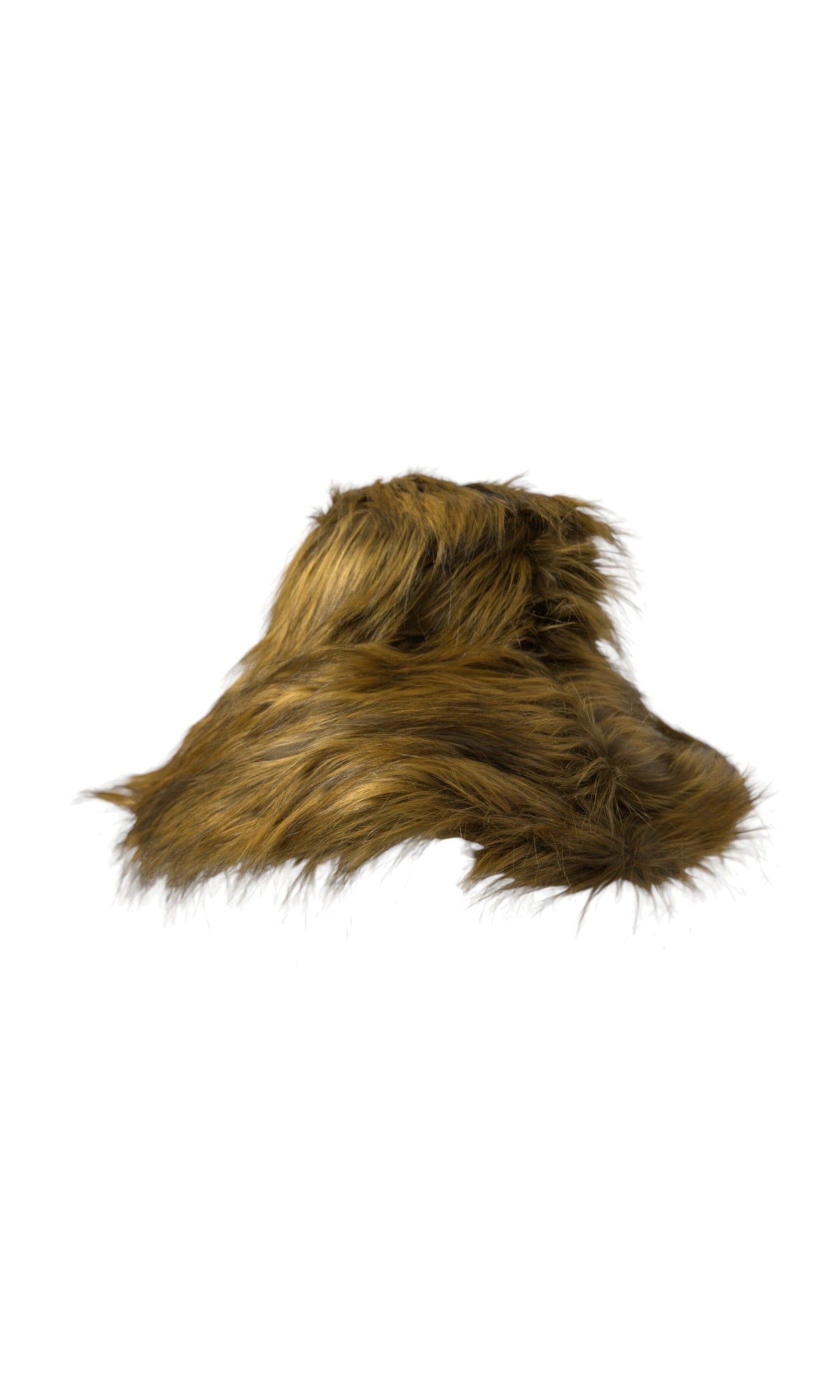 Dolce & Gabbana Modacrylic Faux Fur Bucket Brown Hat Glam Steals