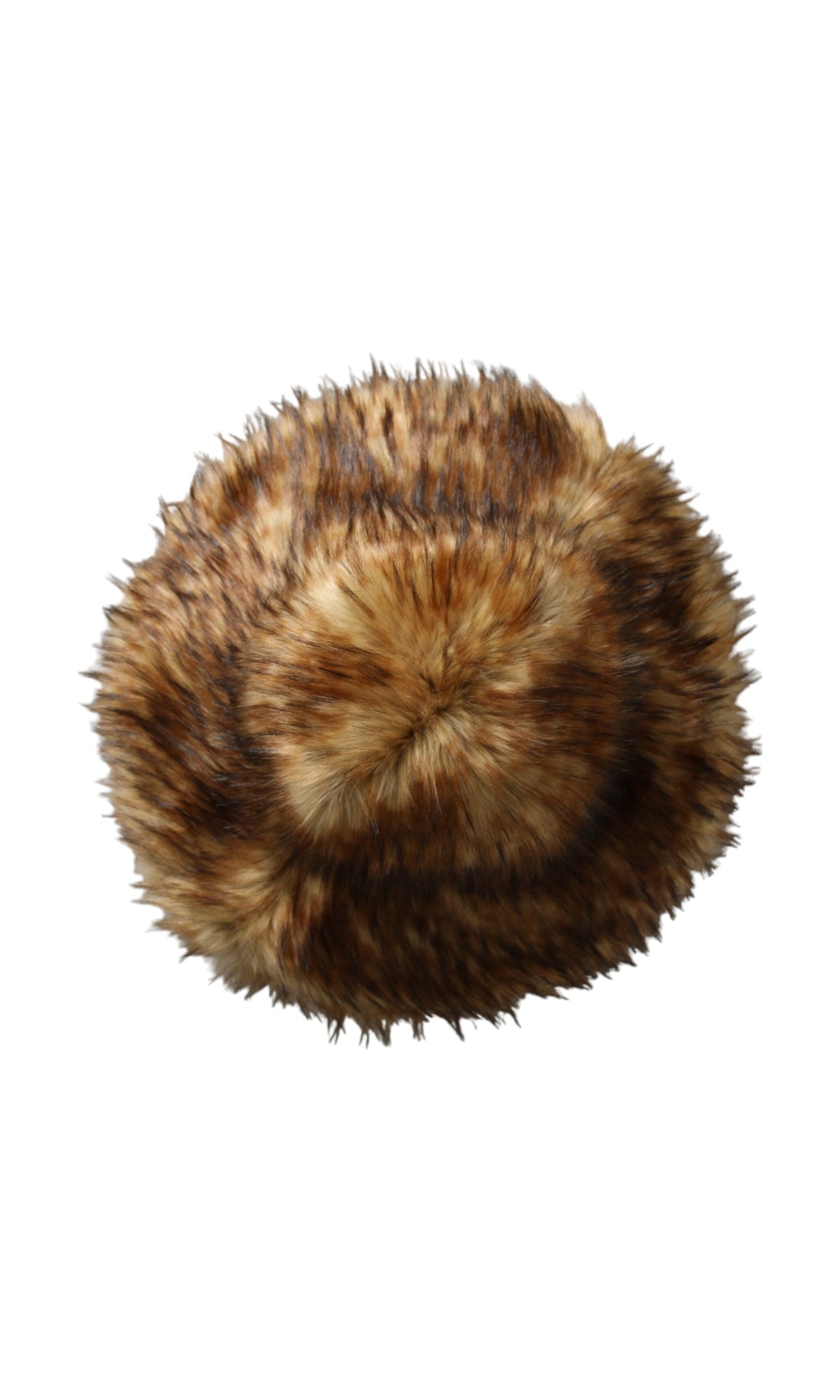 Dolce & Gabbana Modacrylic Faux Fur Bucket Brown Hat Glam Steals