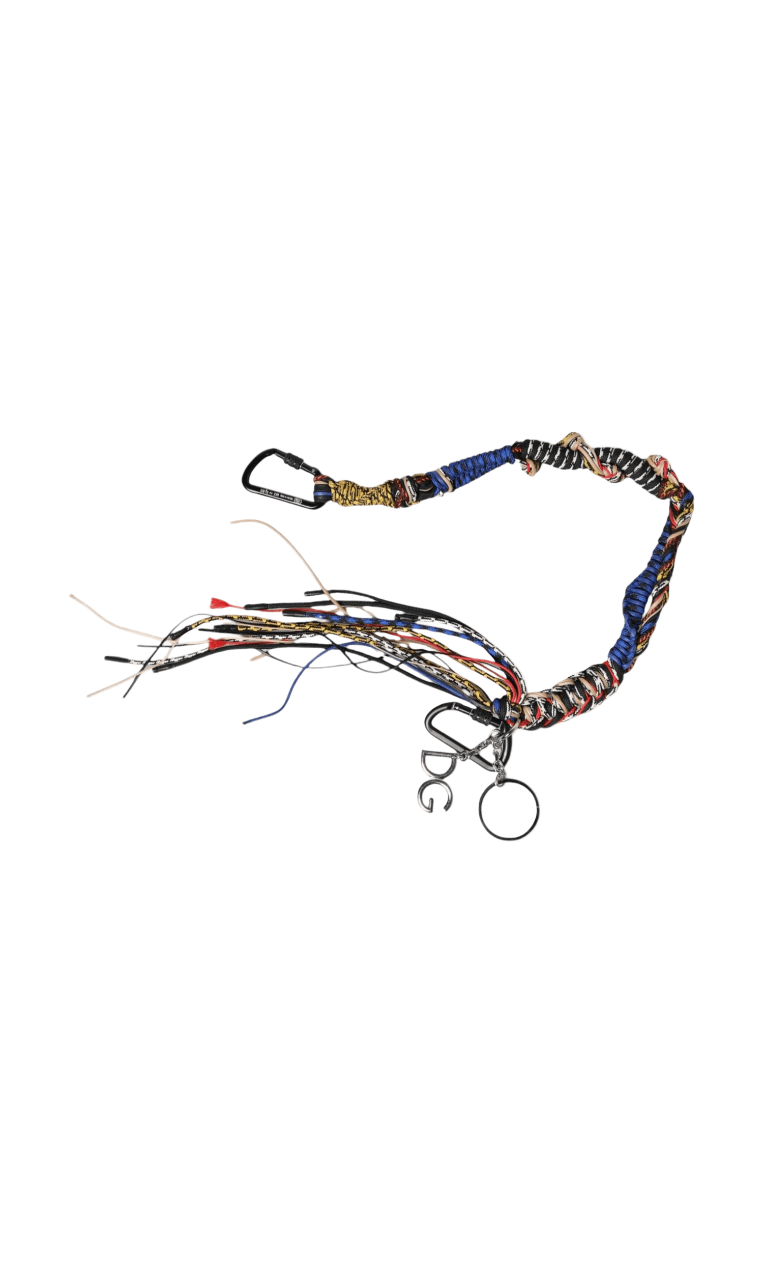 Dolce & Gabbana Multicolor Braided Rope Logo Bag Shoulder Strap Glam Steals