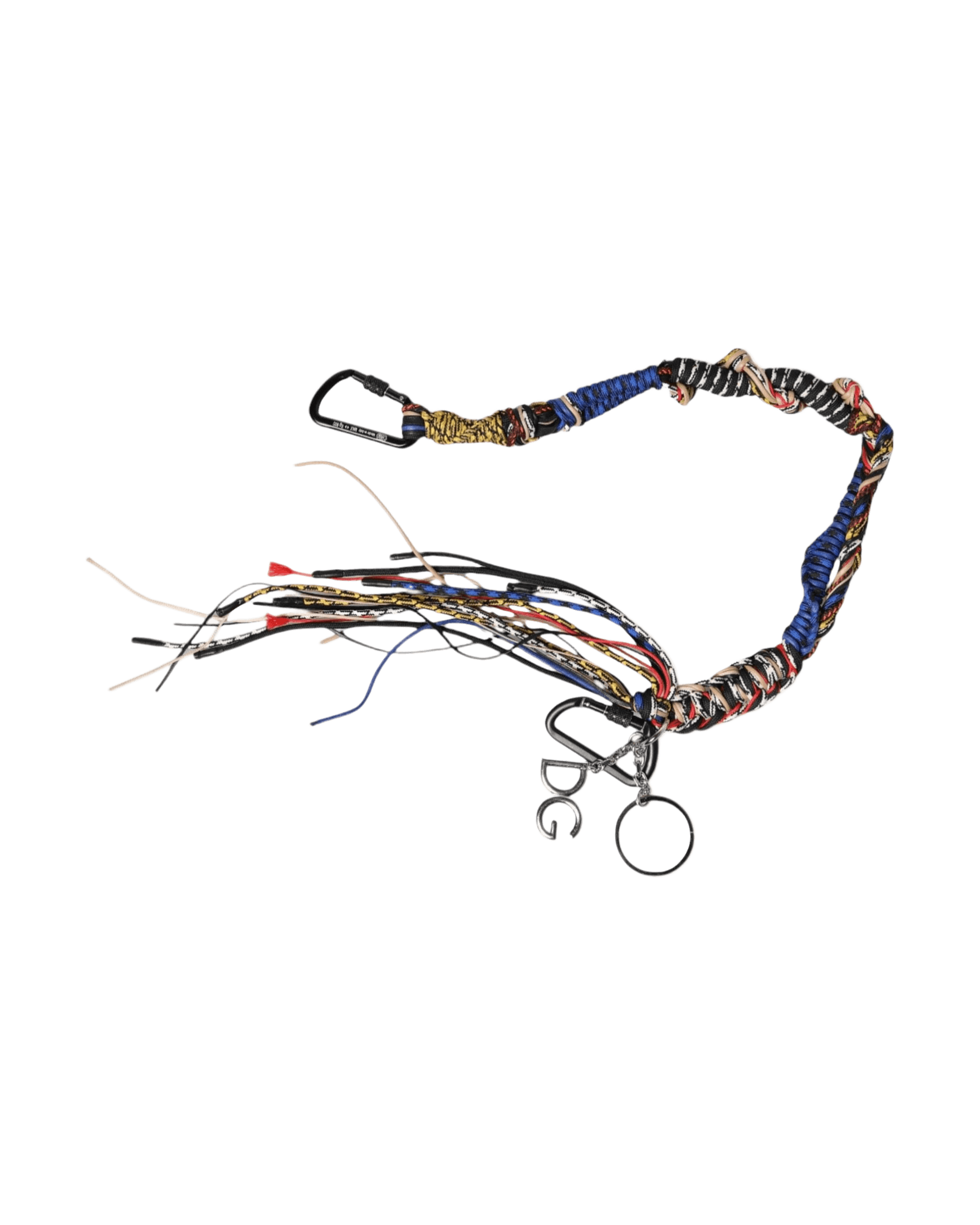 Dolce & Gabbana Multicolor Braided Rope Logo Bag Shoulder Strap Glam Steals