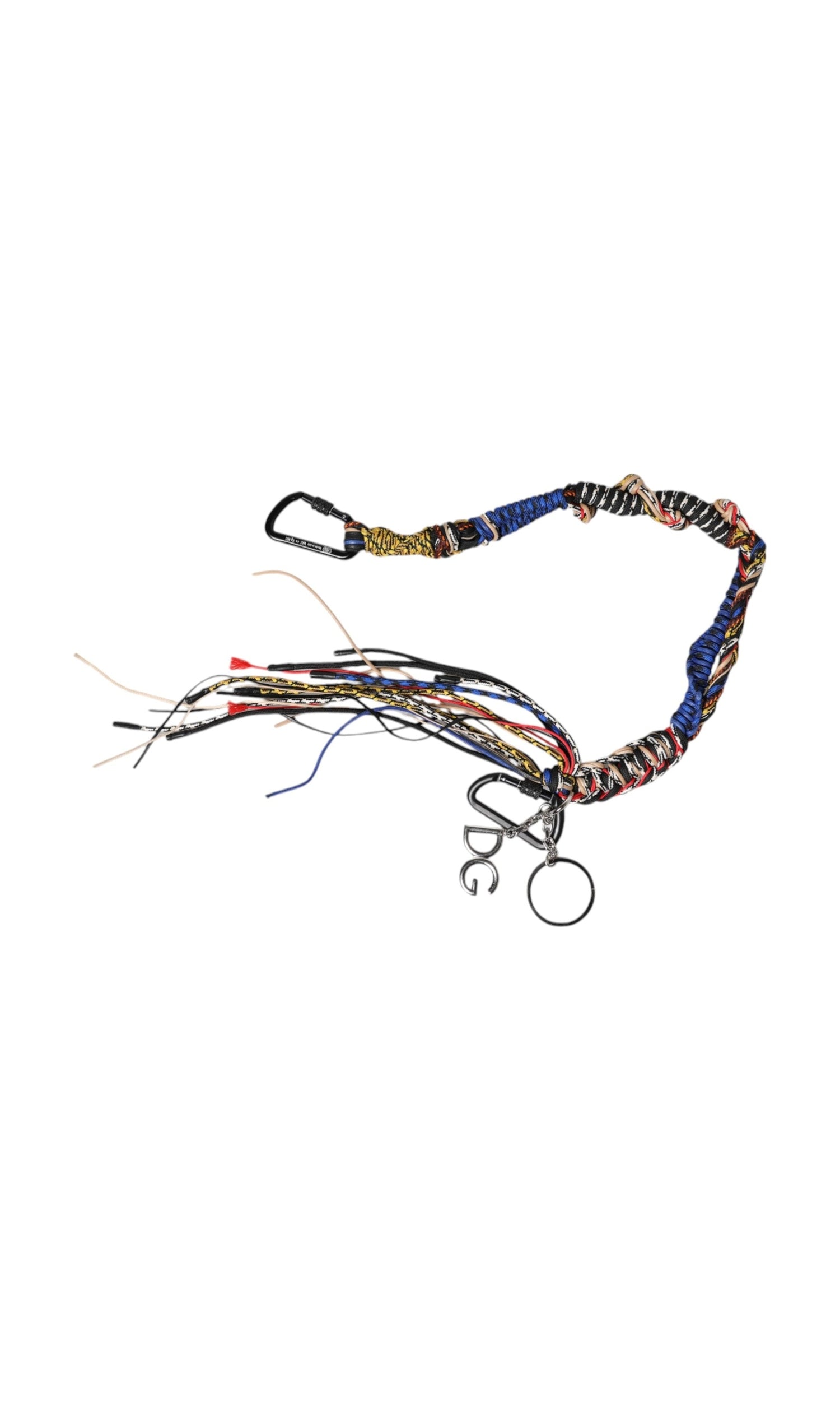 Dolce & Gabbana Multicolor Braided Rope Logo Bag Shoulder Strap Glam Steals