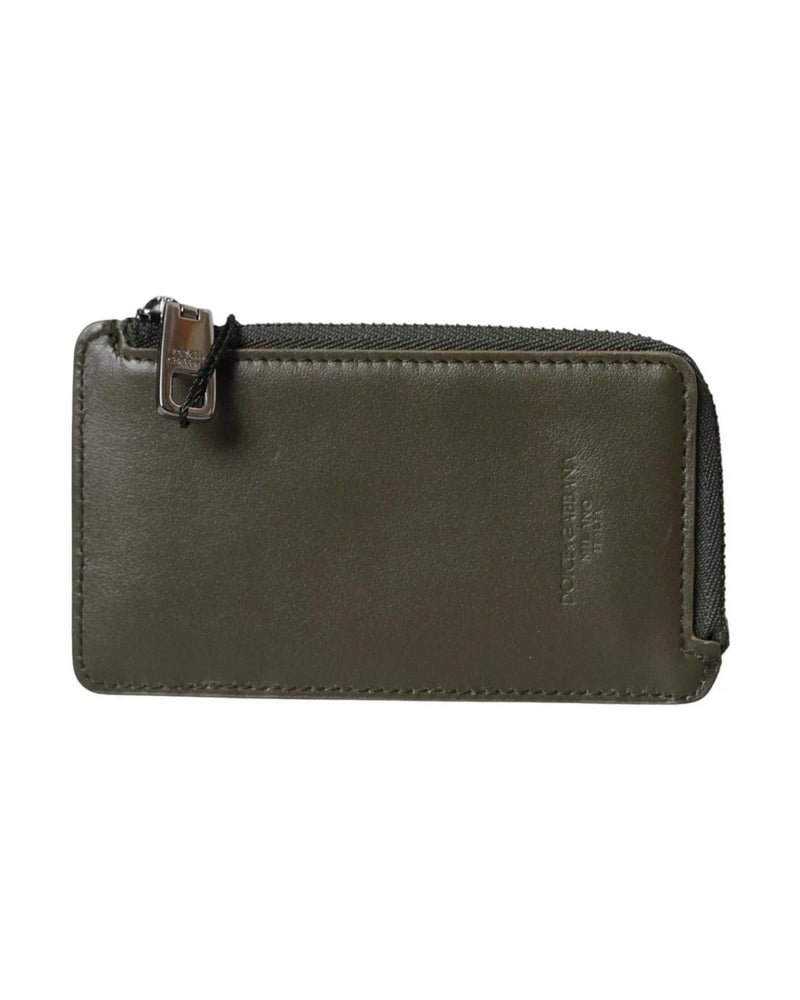 Dolce & Gabbana Multicolor Calfskin Leather Logo Card Holder Women Wallet Glam Steals