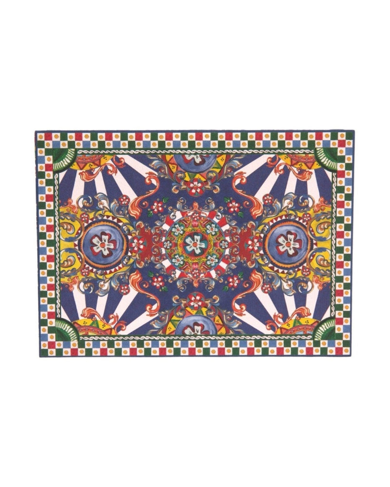 Dolce & Gabbana Carretto Siciliano Envelope Post Card Multicolor Holder Glam Steals