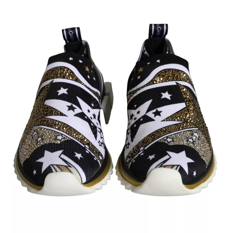 Dolce & Gabbana Multicolor Comet Star Print Sorrento Sneakers Glam Steals