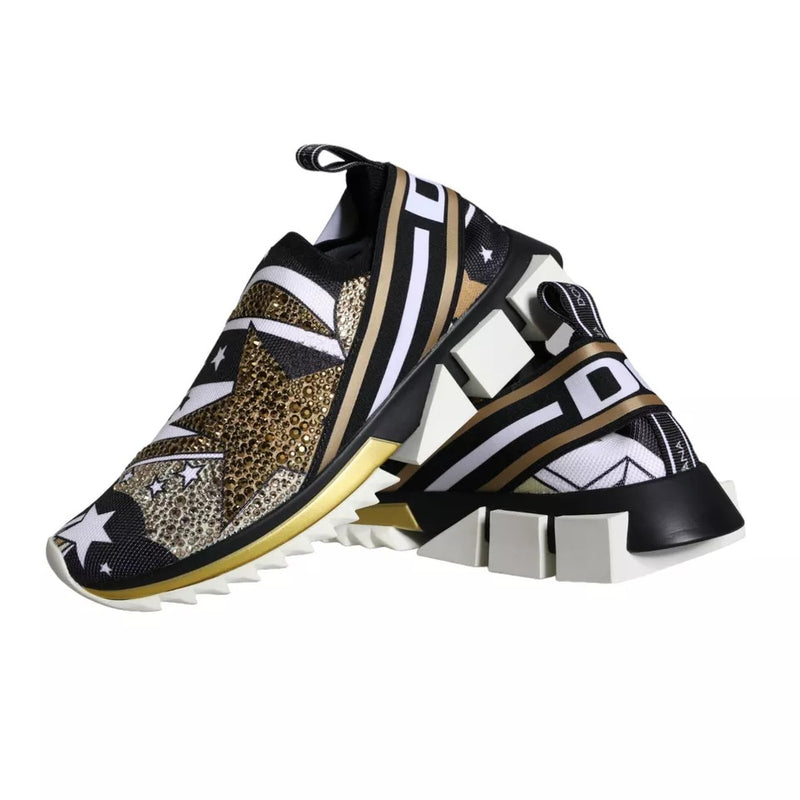 Dolce & Gabbana Multicolor Comet Star Print Sorrento Sneakers Glam Steals