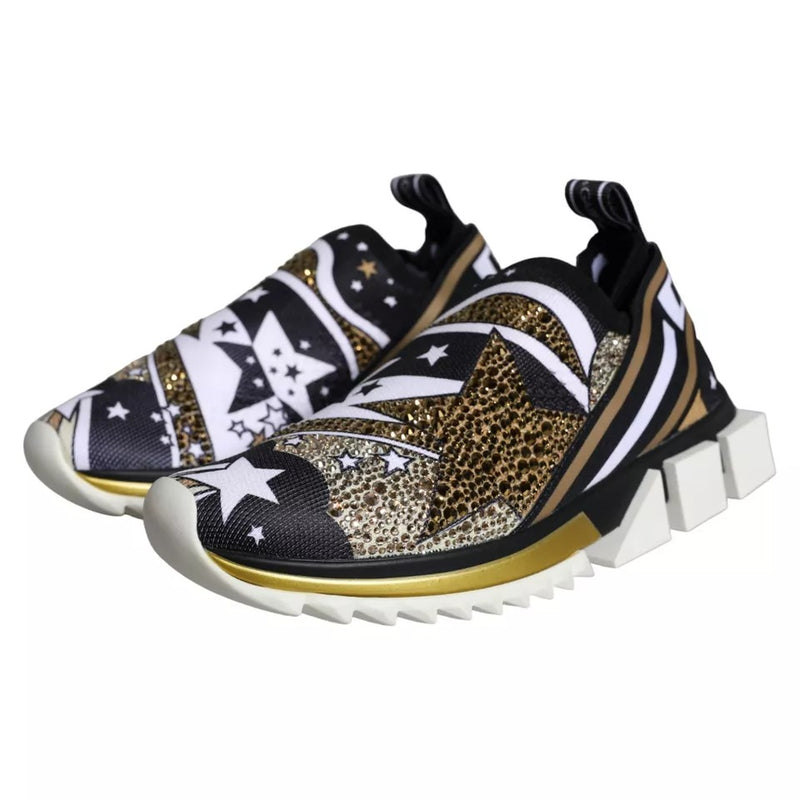 Dolce & Gabbana Multicolor Comet Star Print Sorrento Sneakers Glam Steals