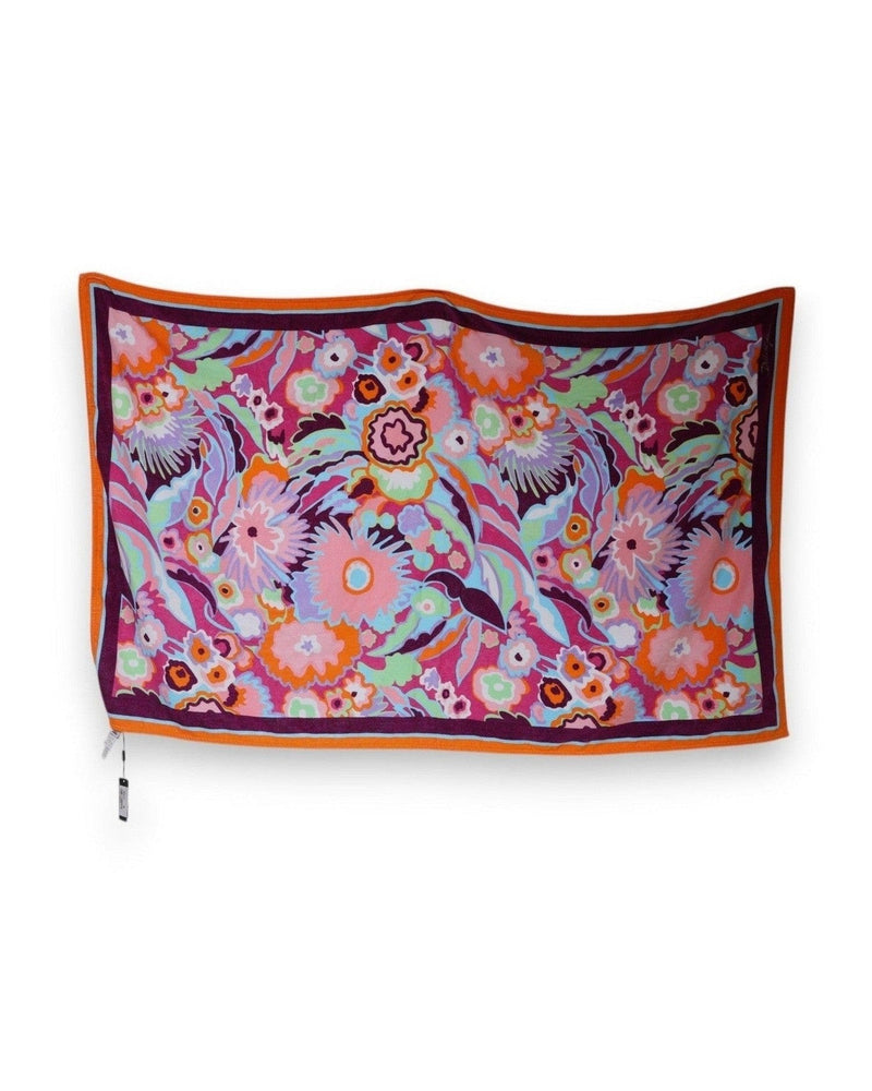Dolce & Gabbana Multicolor Cotton Floral Print Beach Towel Glam Steals