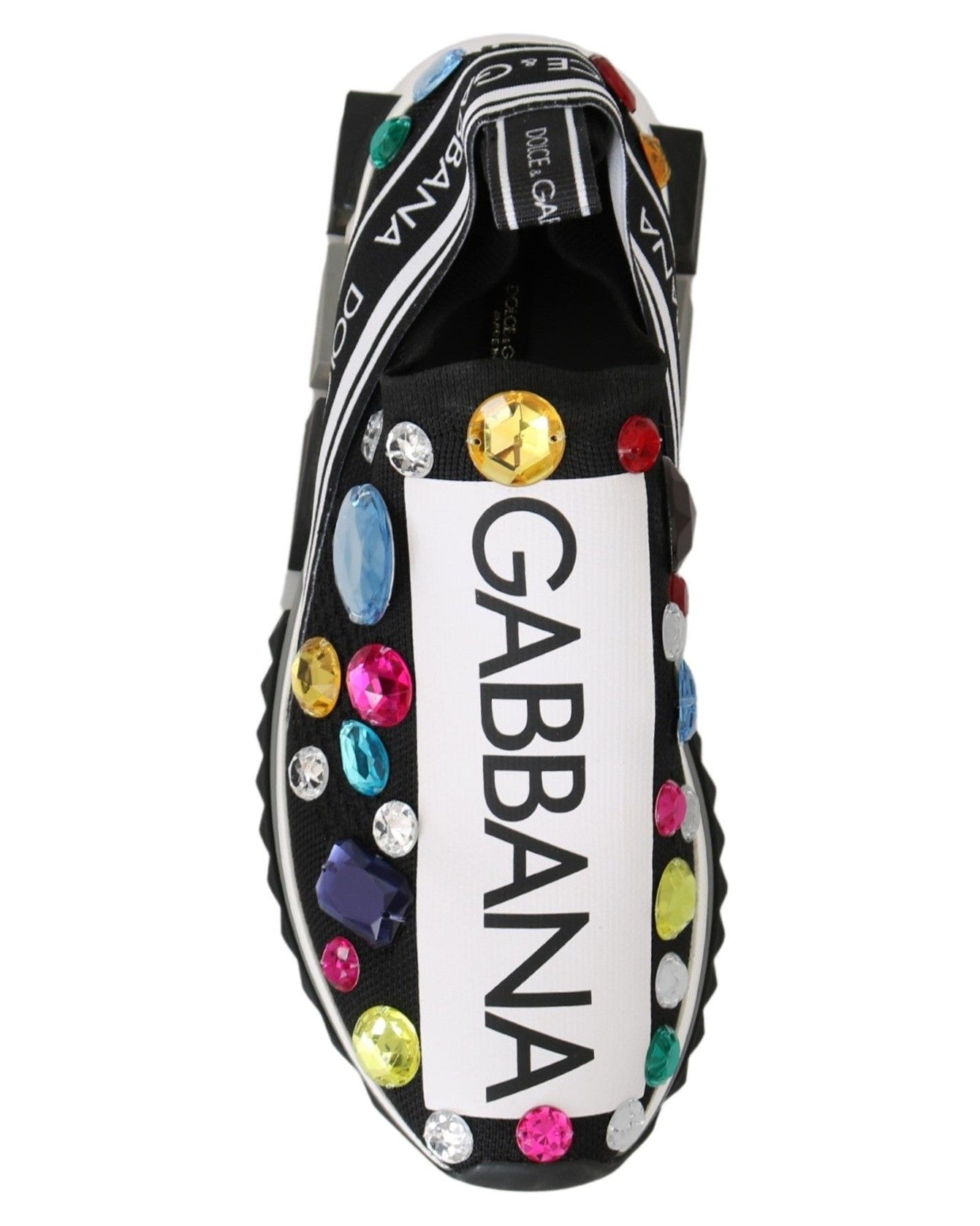 Dolce & Gabbana Multicolor Crystal Sneakers Shoes Sneakers