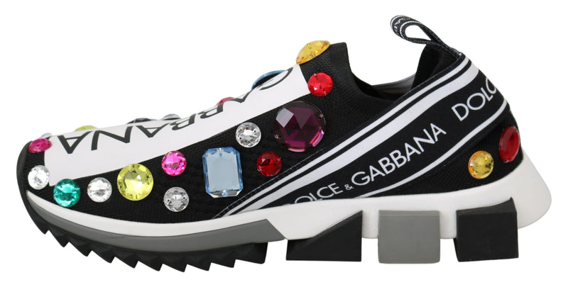 Dolce & Gabbana Multicolor Crystal Sneakers Shoes Glam Steals