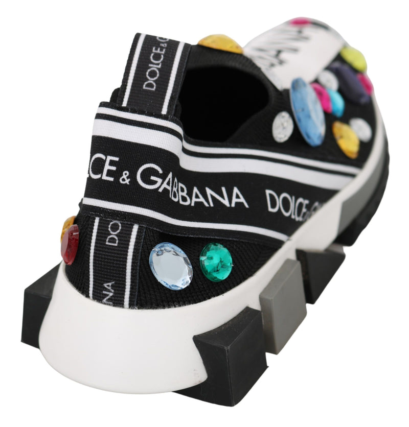 Dolce & Gabbana Multicolor Crystal Sneakers Shoes Glam Steals