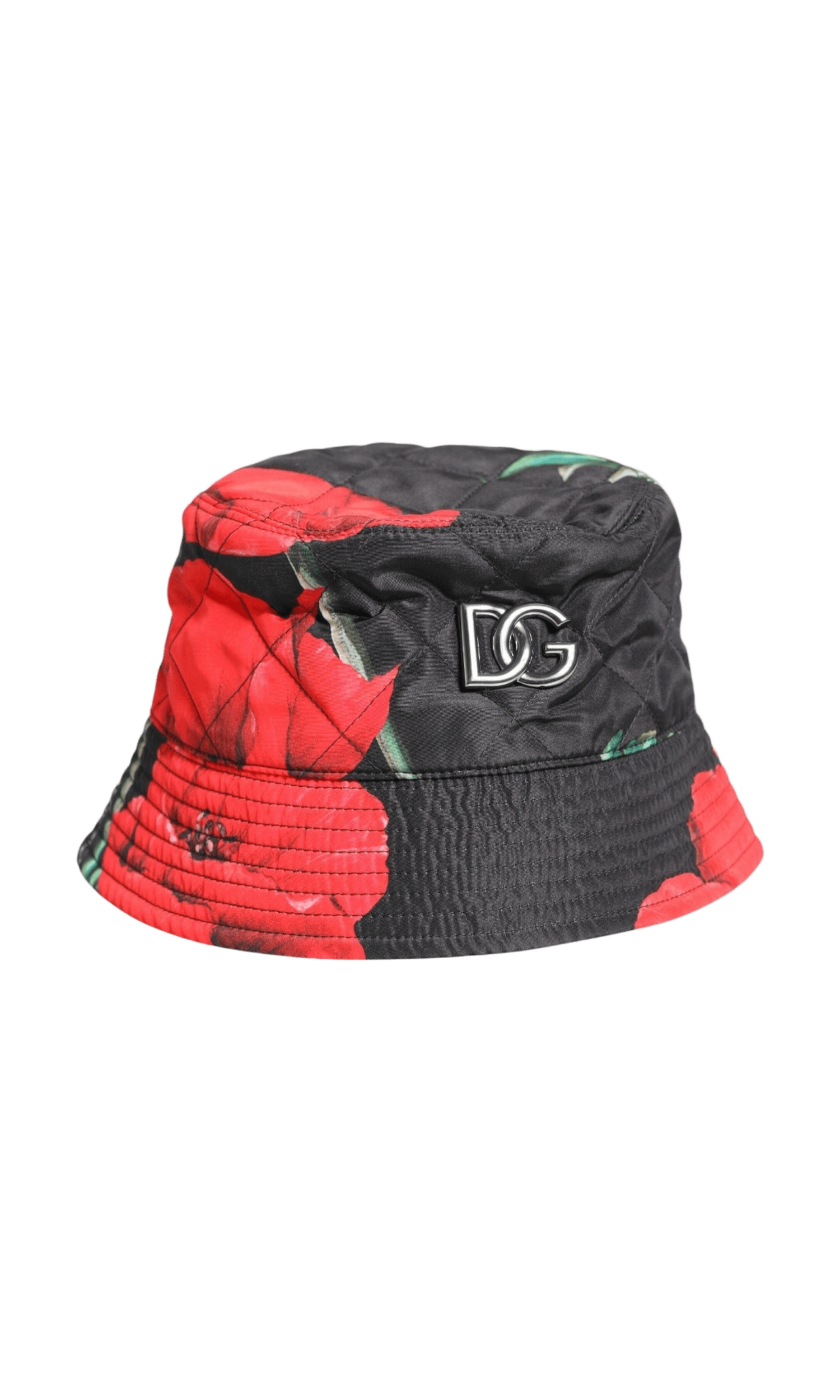Dolce & Gabbana Multicolor Dg Plaque Wide Brim Bucket Hat Glam Steals
