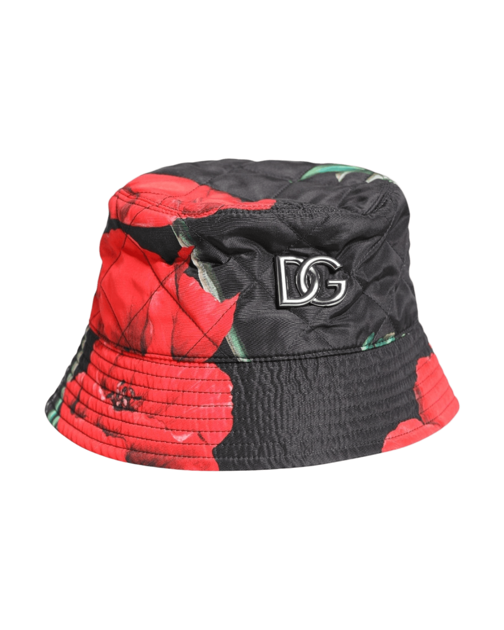 Dolce & Gabbana Multicolor Dg Plaque Wide Brim Bucket Hat Glam Steals