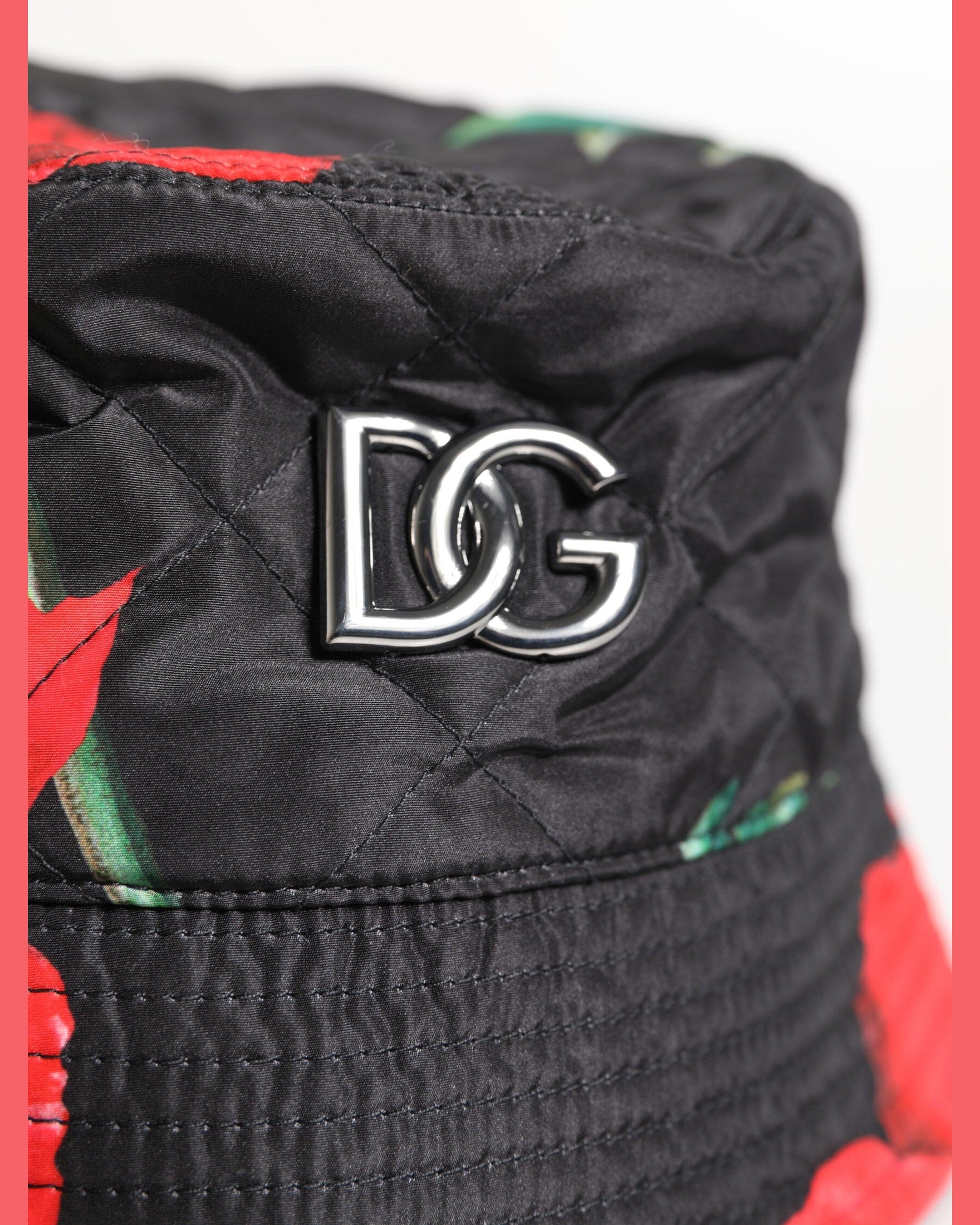 Dolce & Gabbana Multicolor Dg Plaque Wide Brim Bucket Hat Glam Steals