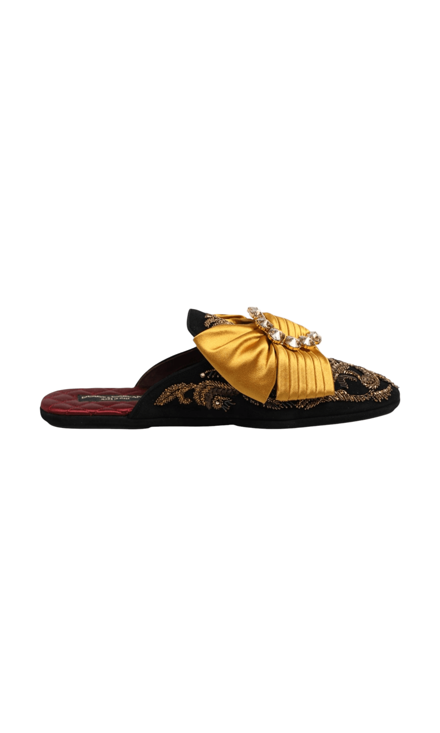 Dolce & Gabbana Multicolor Embellished Flat Sandals Shoes Glam Steals