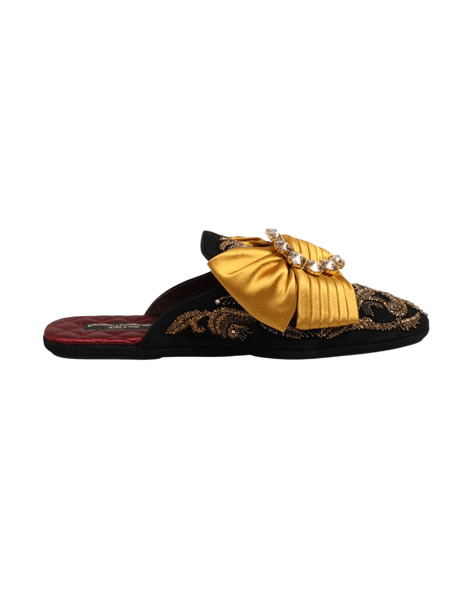 Dolce & Gabbana Multicolor Embellished Flat Sandals Shoes Glam Steals