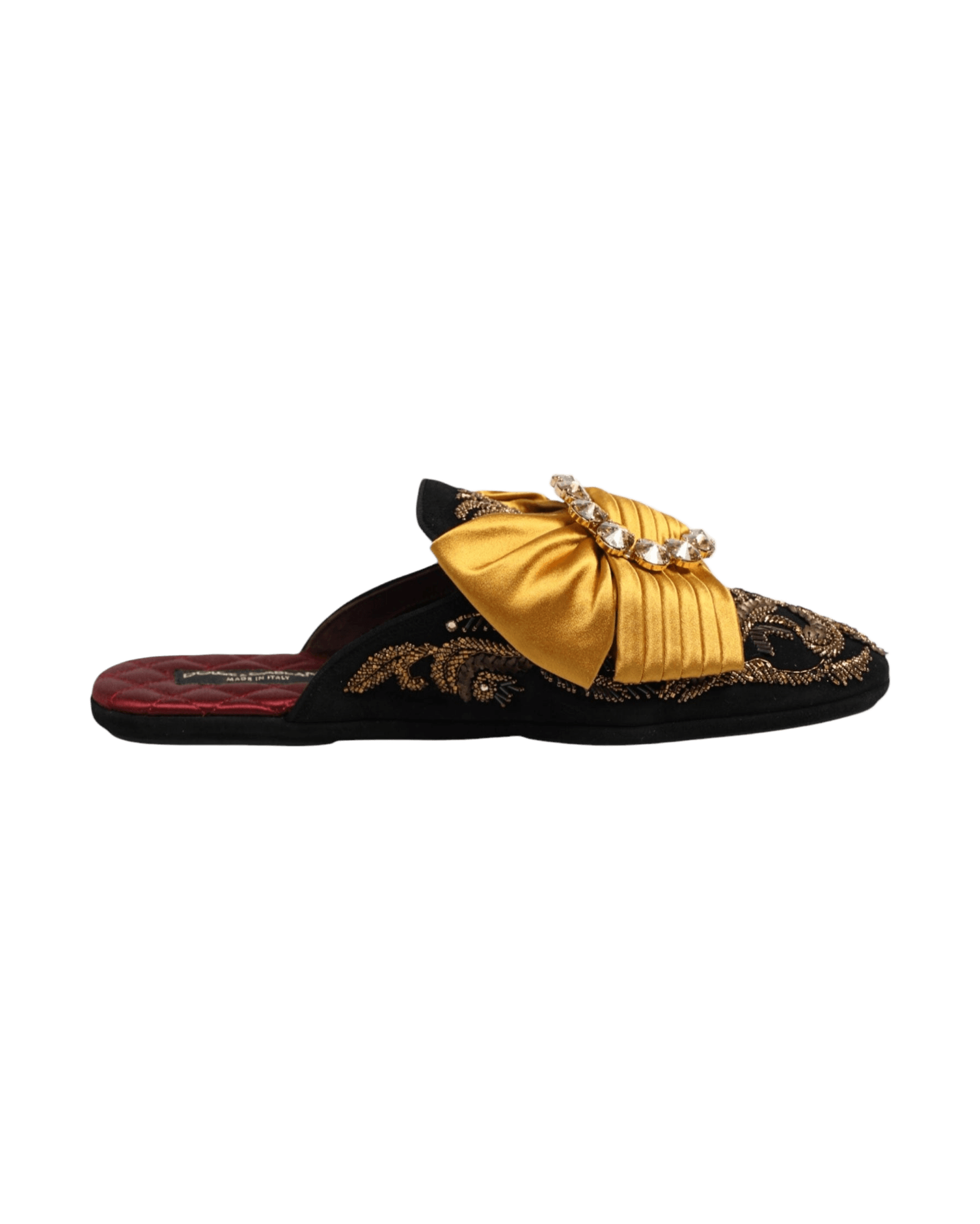 Dolce & Gabbana Multicolor Embellished Flat Sandals Shoes Glam Steals