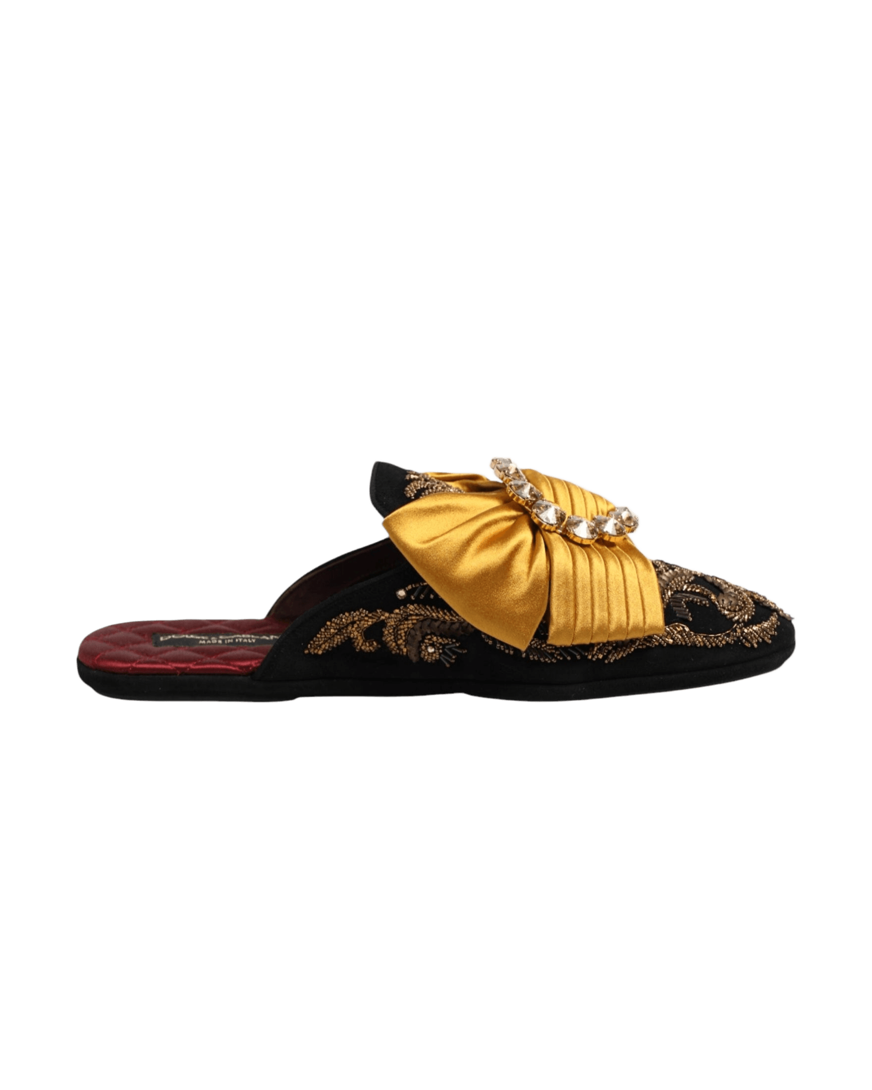 Dolce & Gabbana Multicolor Embellished Flat Sandals Shoes Glam Steals