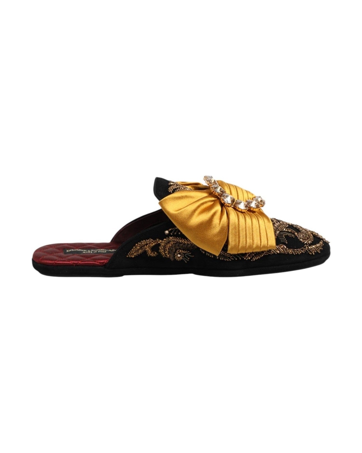 Dolce & Gabbana Multicolor Embellished Flat Sandals Shoes Glam Steals