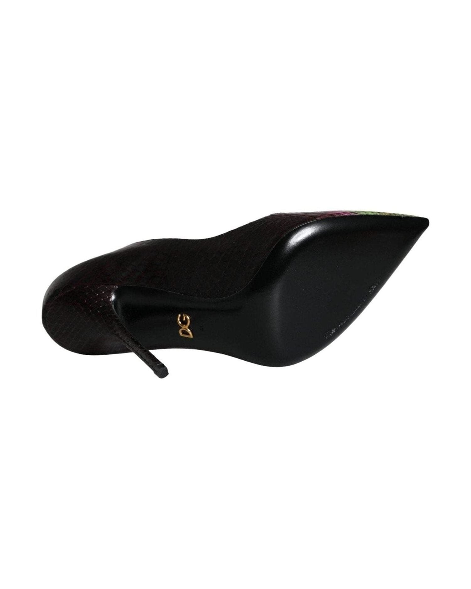 Dolce & Gabbana Multicolor Exotic Leather Heels Pumps Shoes Heels