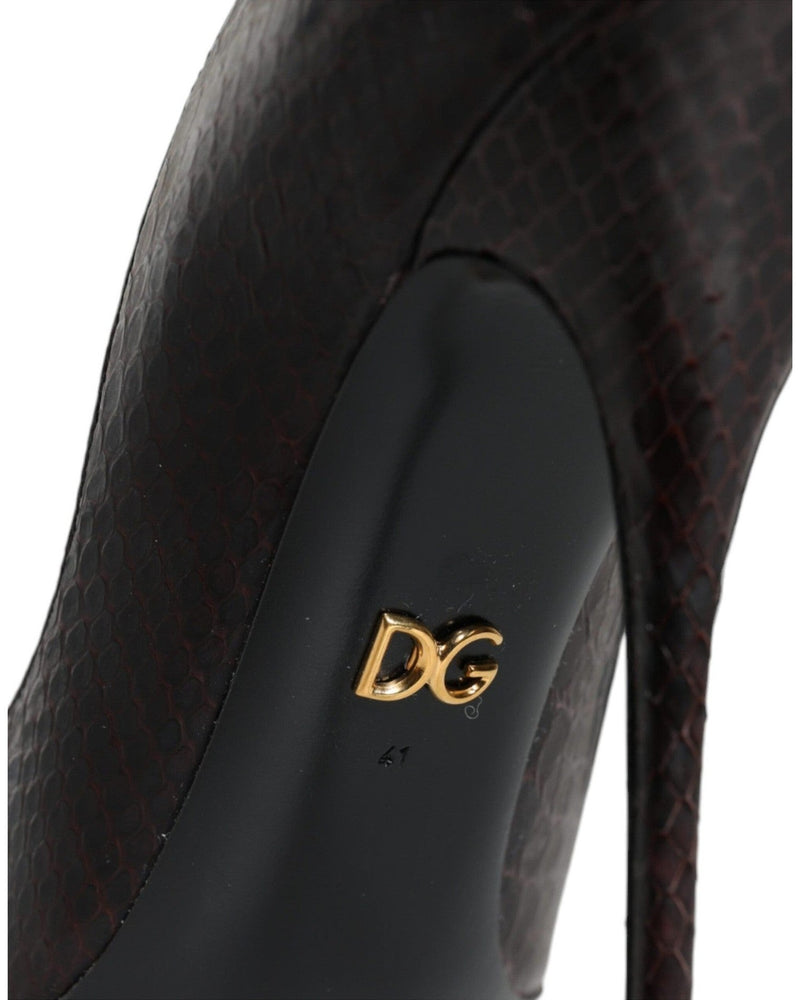 Dolce & Gabbana Multicolor Exotic Leather Heels Pumps Shoes Heels