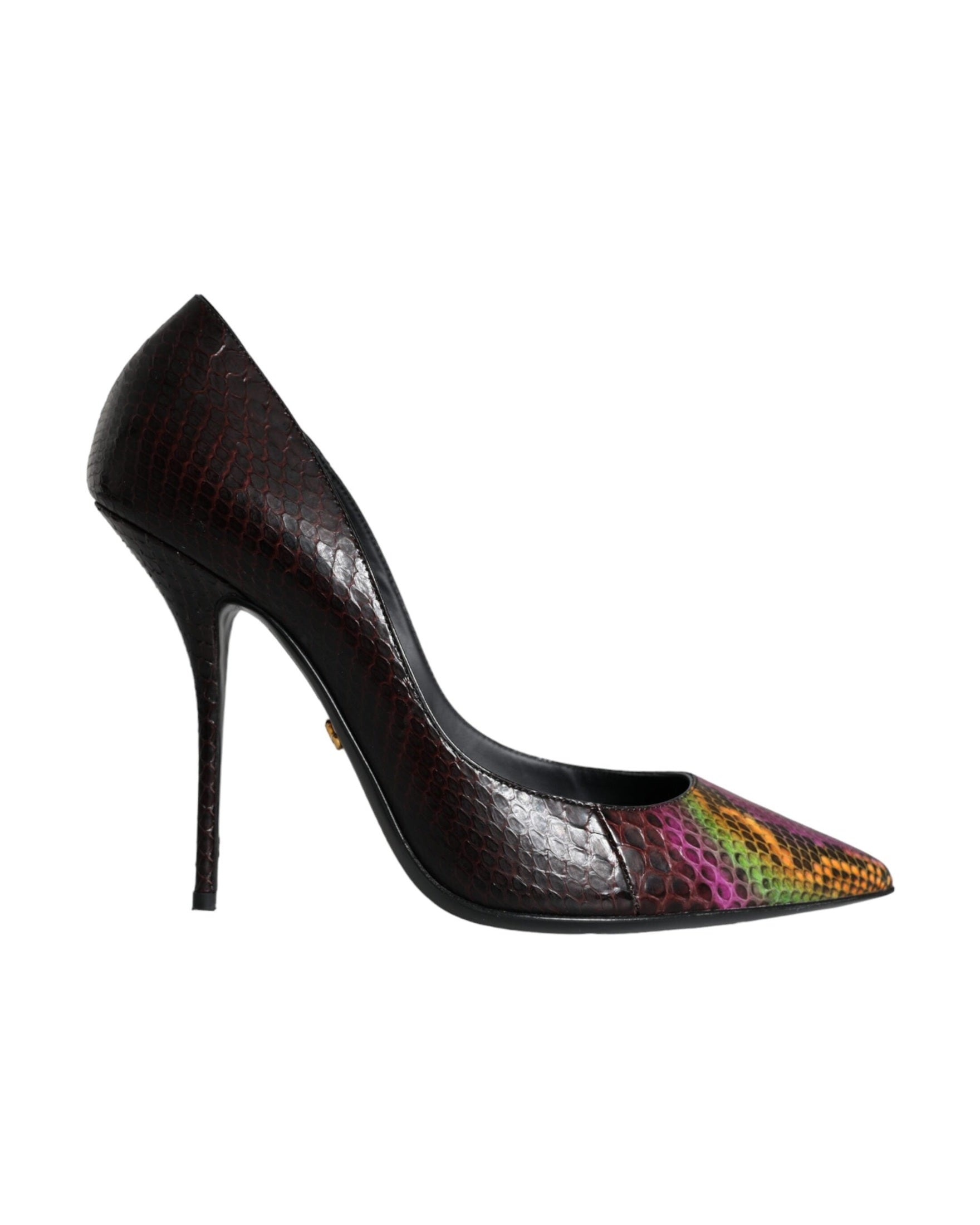 Dolce & Gabbana Multicolor Exotic Leather Heels Pumps Shoes Glam Steals