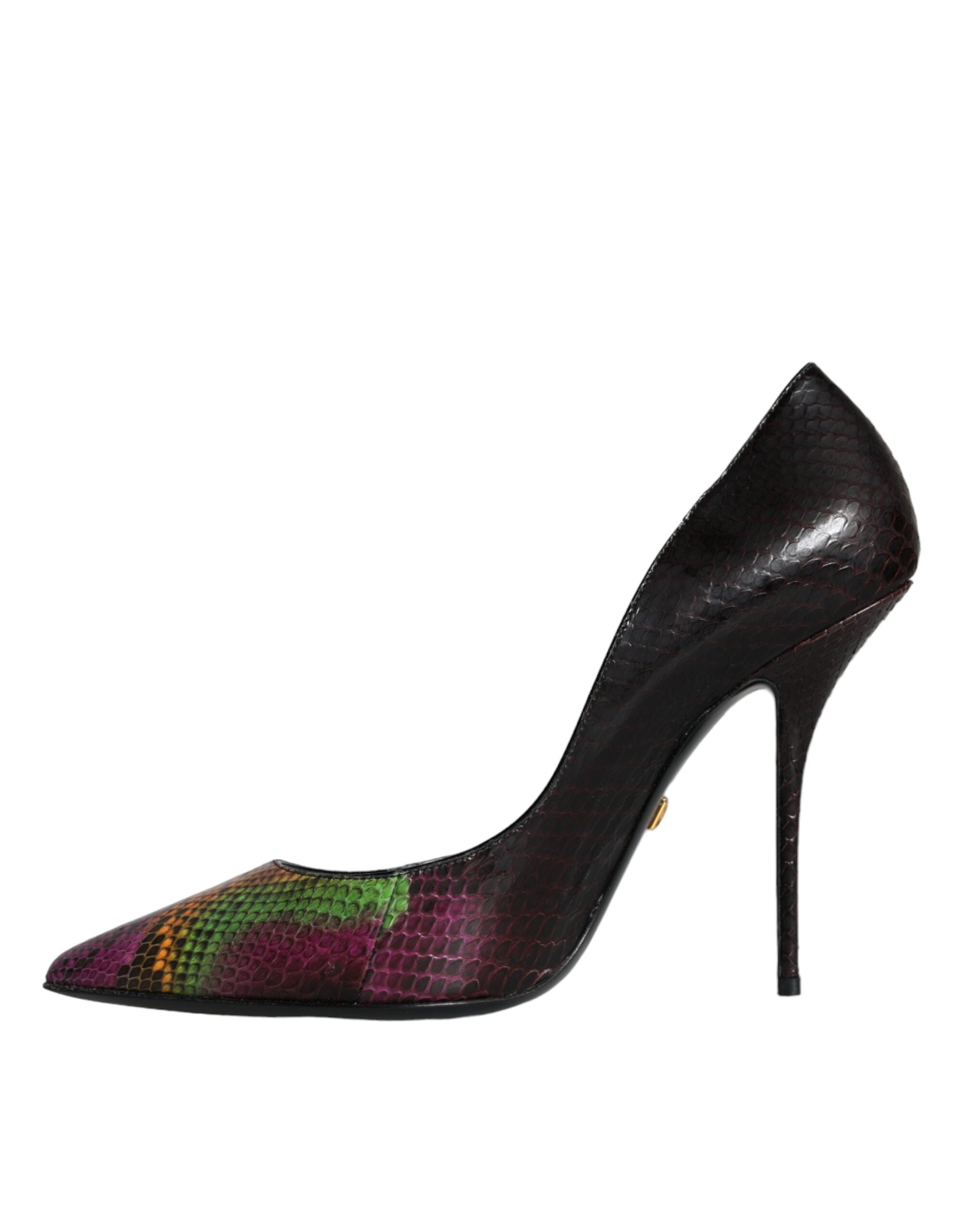 Dolce & Gabbana Multicolor Exotic Leather Heels Pumps Shoes Glam Steals