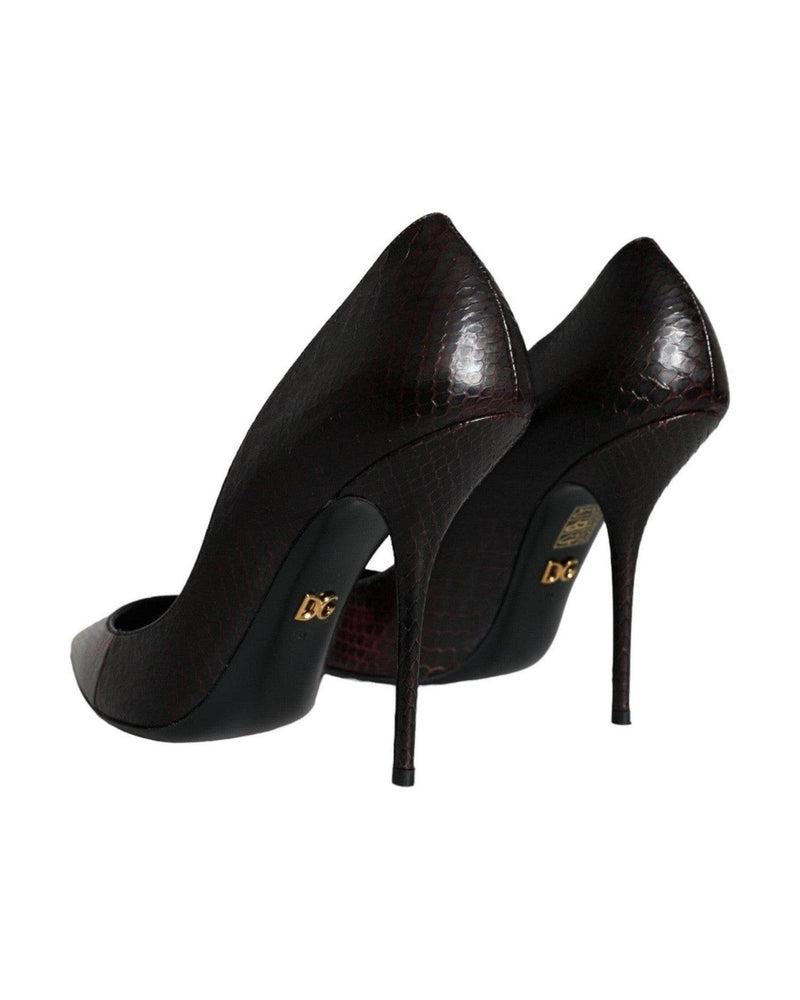 Dolce & Gabbana Multicolor Exotic Leather Heels Pumps Shoes Glam Steals