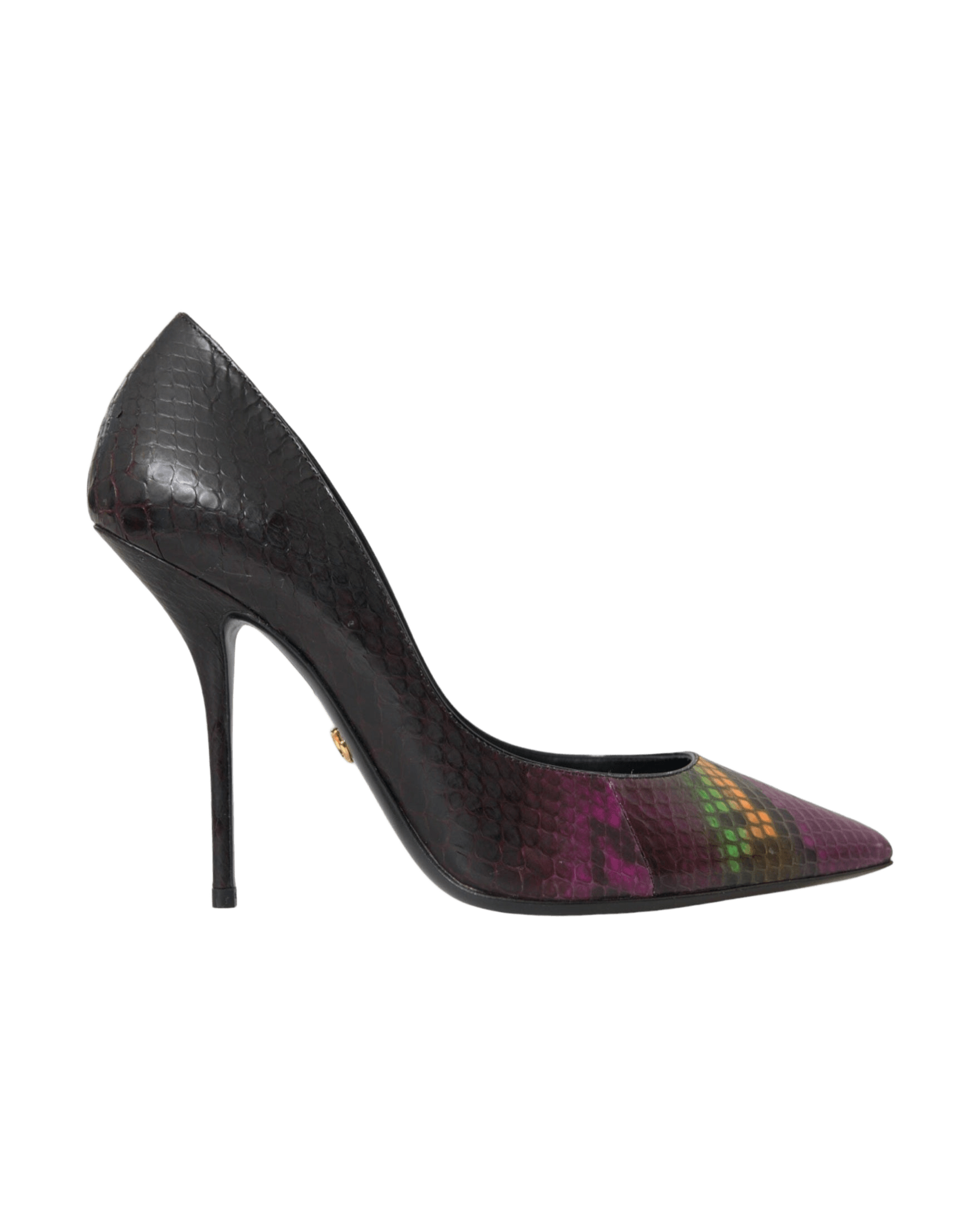 Dolce & Gabbana Multicolor Exotic Leather Heels Pumps Shoes Glam Steals