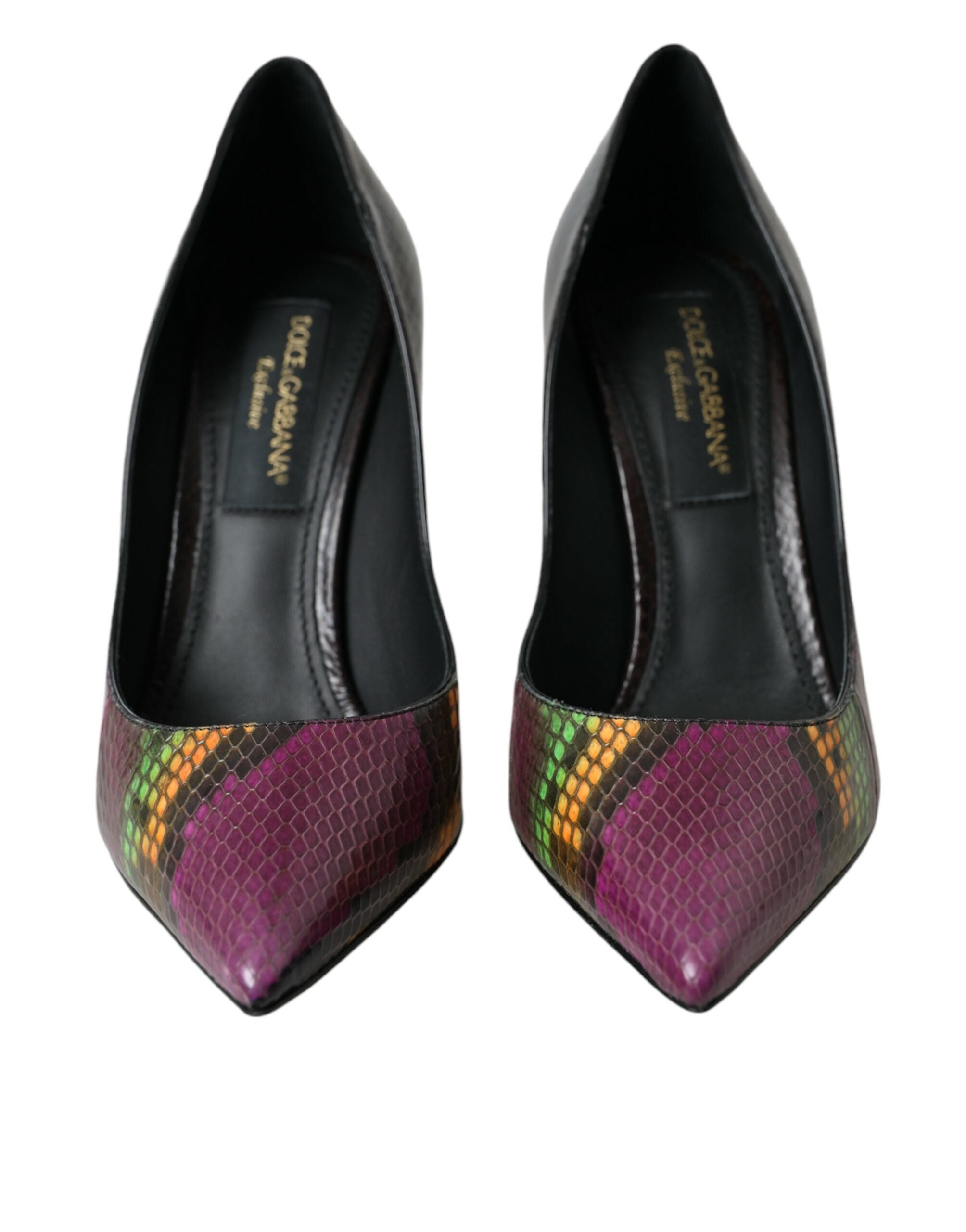 Dolce & Gabbana Multicolor Exotic Leather Heels Pumps Shoes Glam Steals