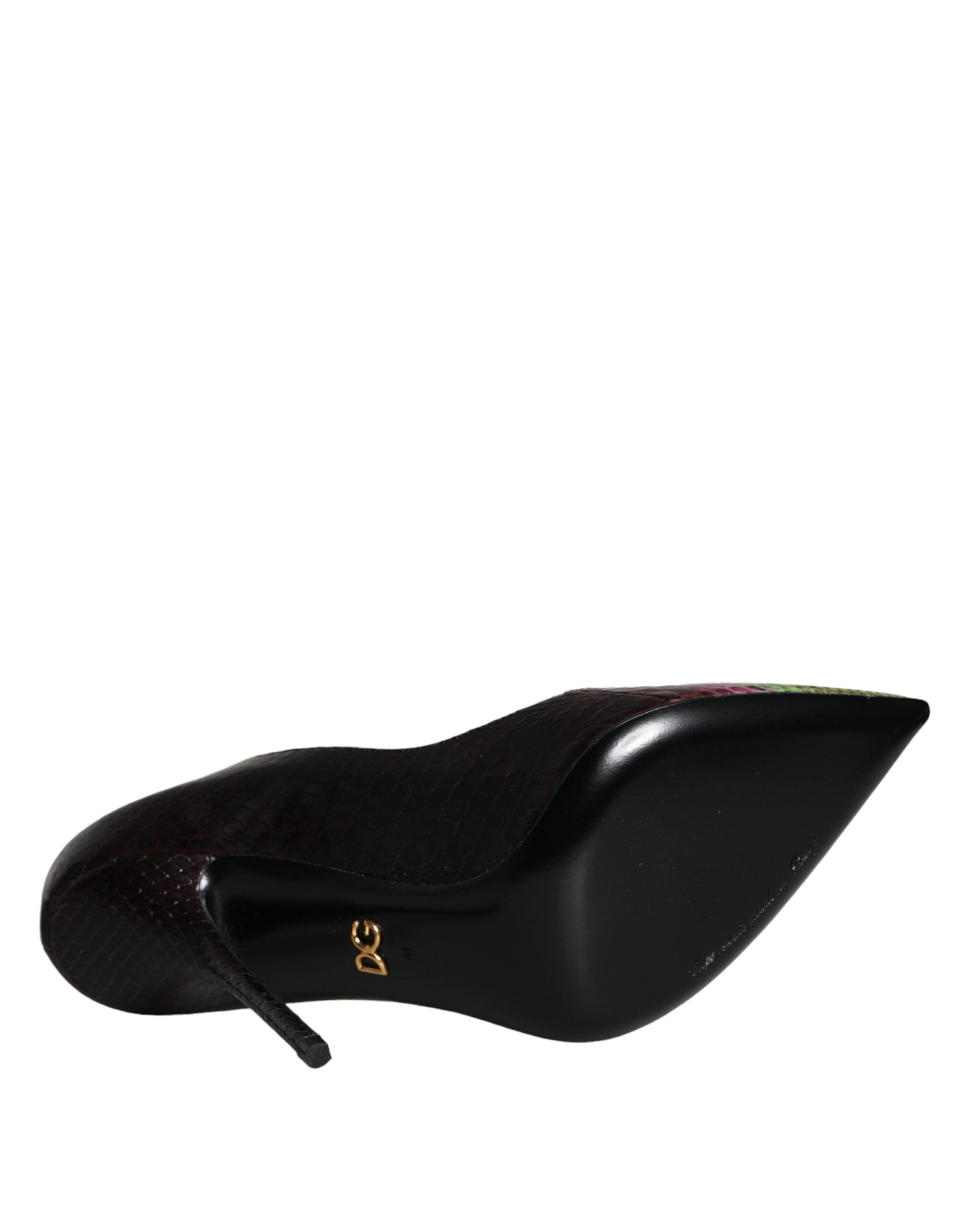 Dolce & Gabbana Multicolor Exotic Leather Heels Pumps Shoes Glam Steals