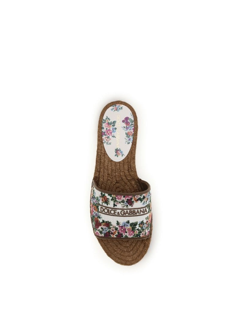 Dolce & Gabbana Multicolor Fabric Espadrilles 