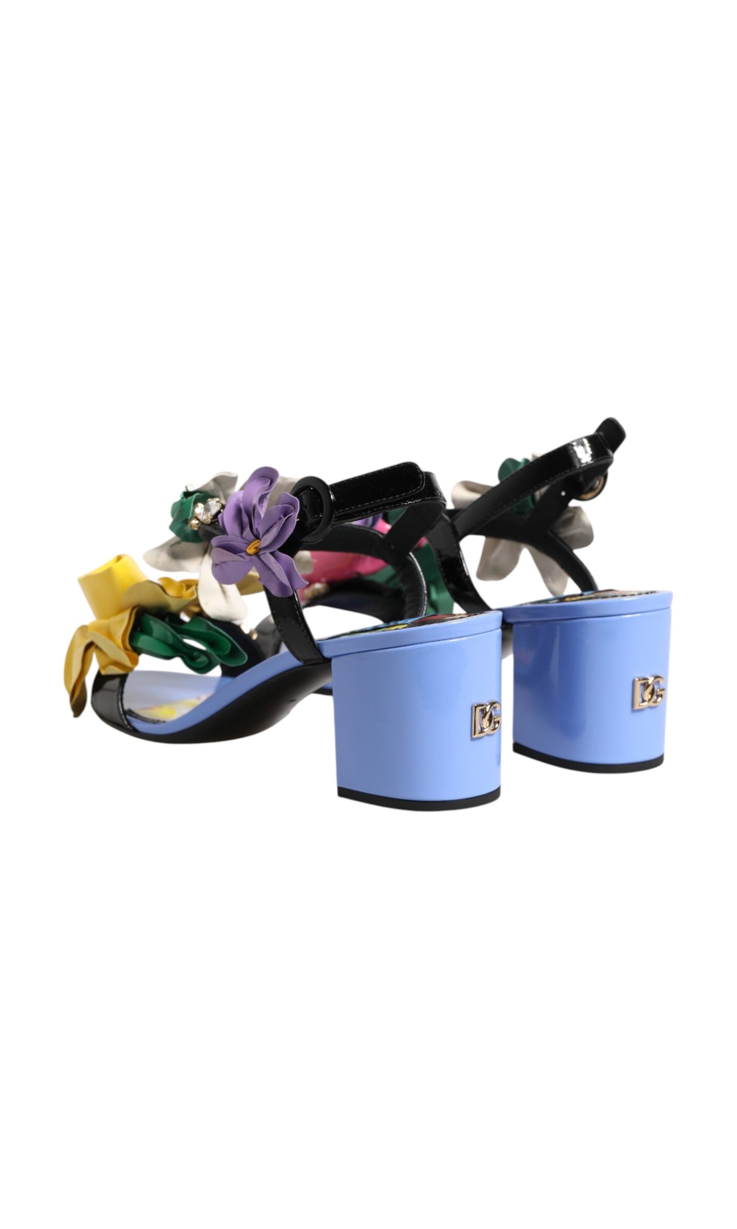 Dolce & Gabbana Multicolor Floral Crystal Keira Sandals Shoes Glam Steals