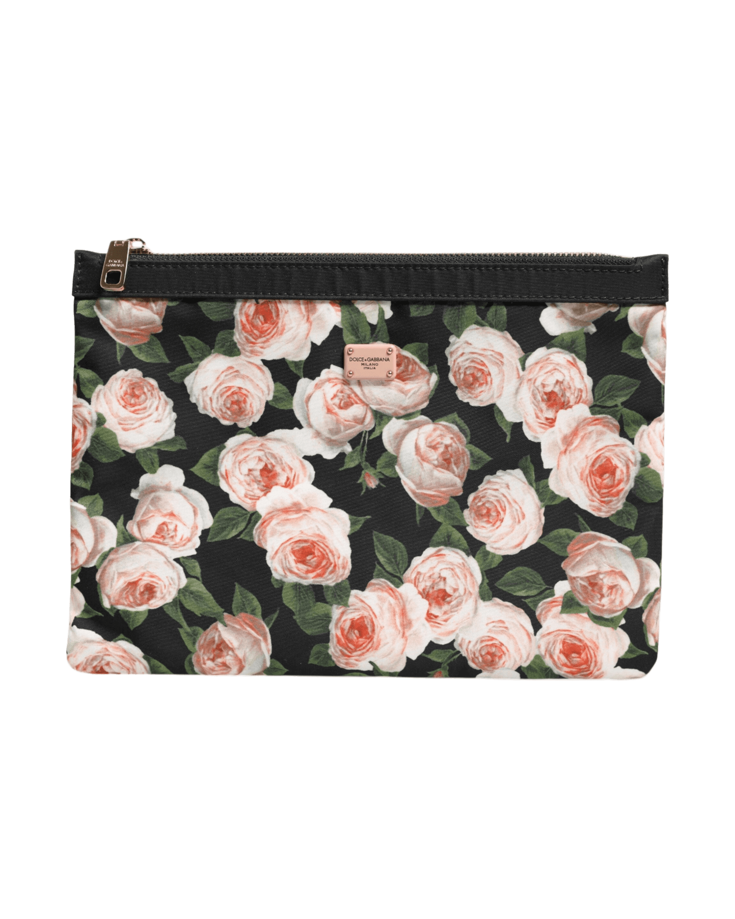 Dolce & Gabbana Multicolor Floral Dg Plaque Clutch Women Pouch Borse Bag Glam Steals