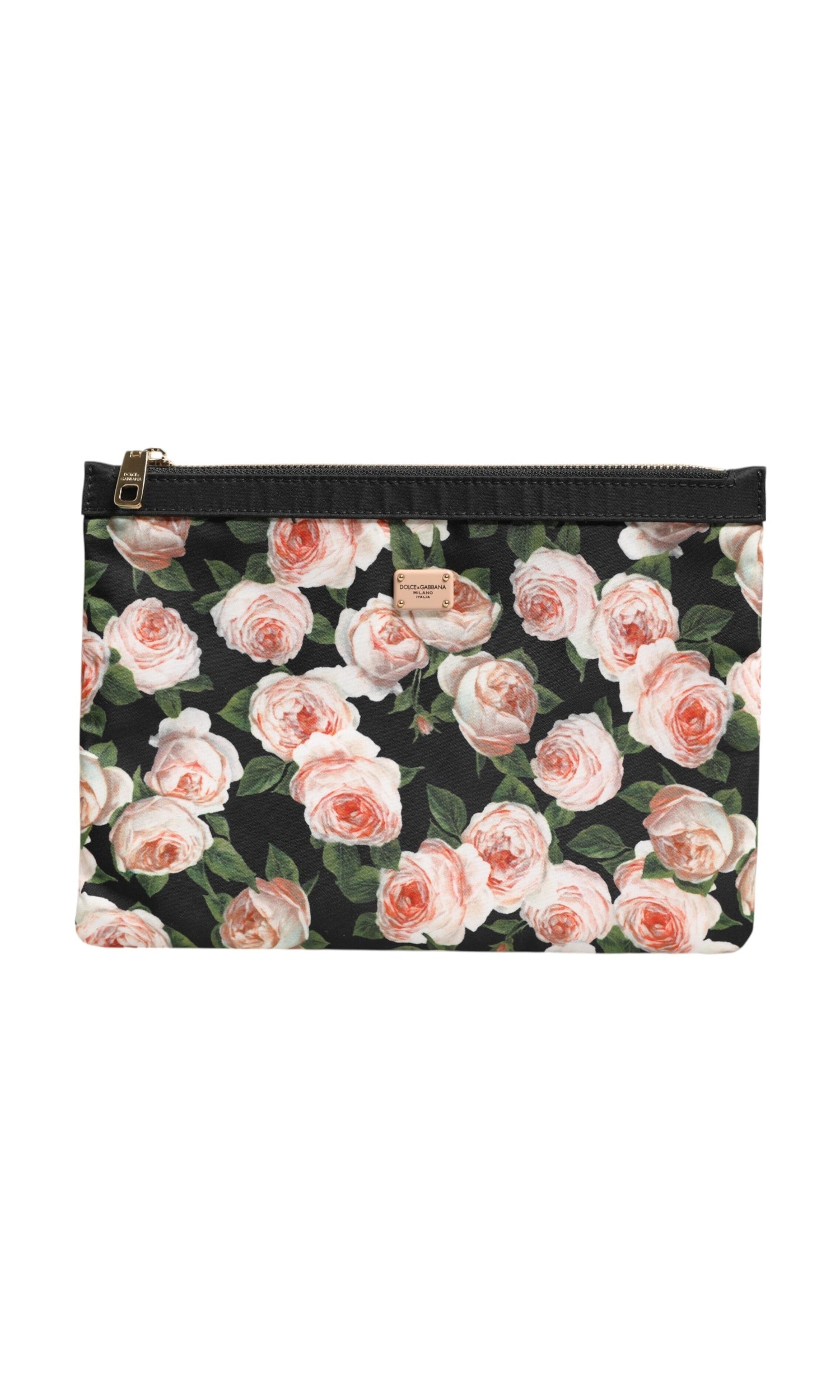 Dolce & Gabbana Multicolor Floral Dg Plaque Clutch Women Pouch Borse Bag Glam Steals