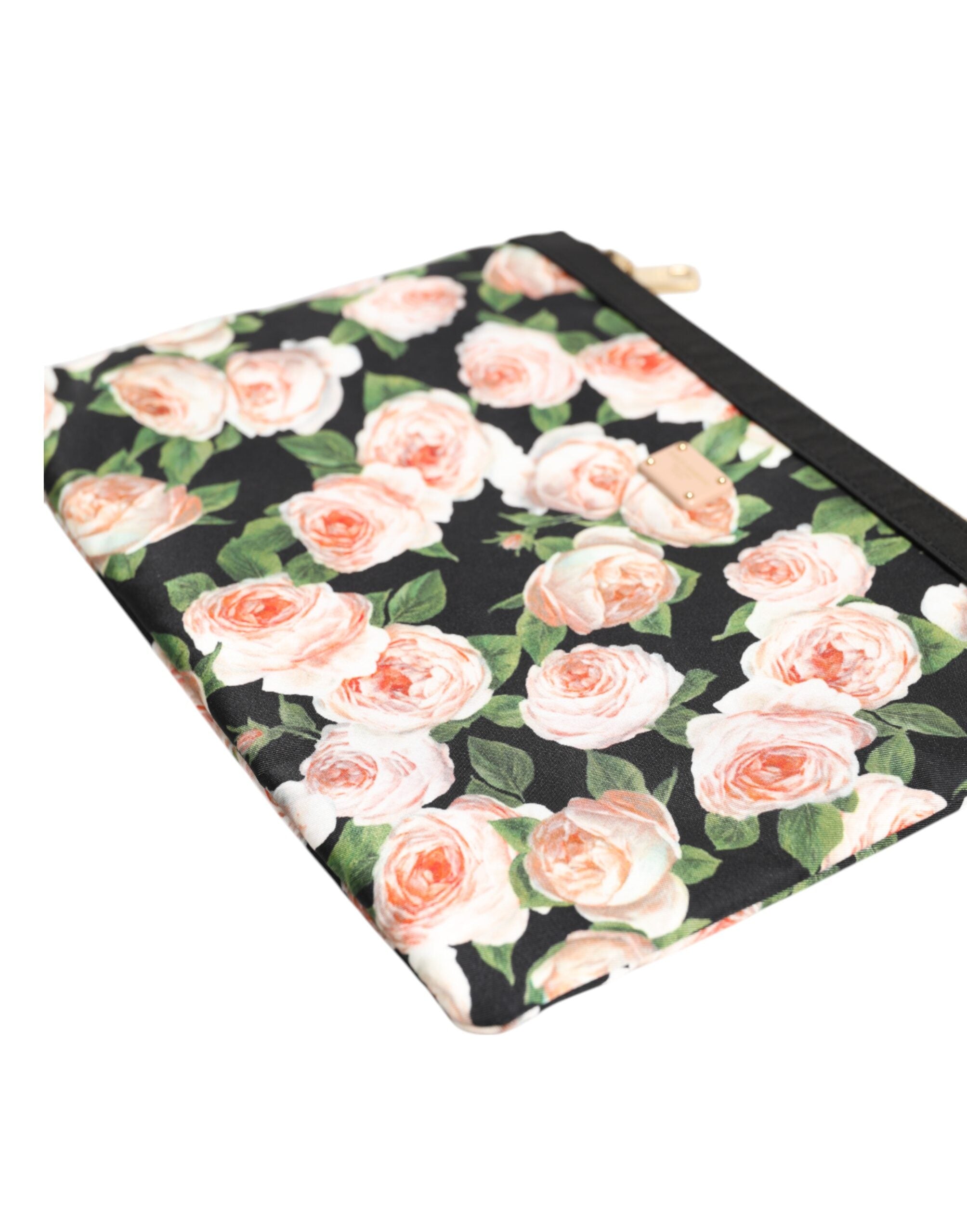 Dolce & Gabbana Multicolor Floral Dg Plaque Clutch Women Pouch Borse Bag Glam Steals