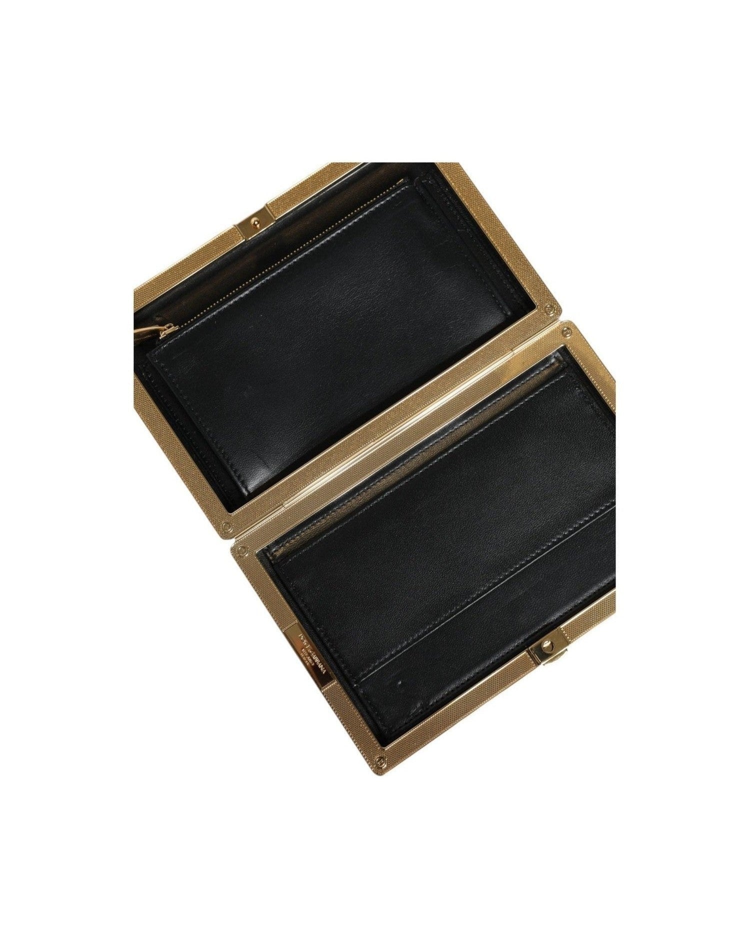 Dolce & Gabbana Floral Frame Clutch Evening Purse Multicolor Gold Bag Glam Steals