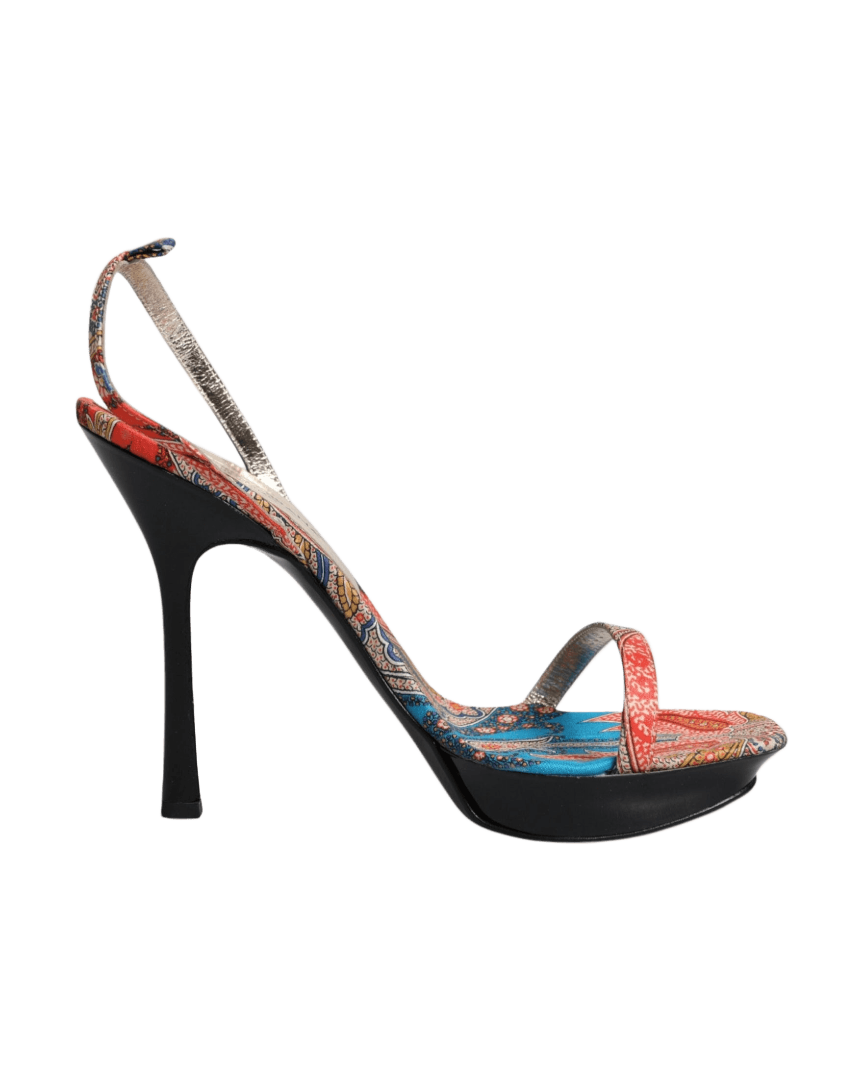 Dolce & Gabbana Multicolor Floral High Heels Sandals Shoes Glam Steals